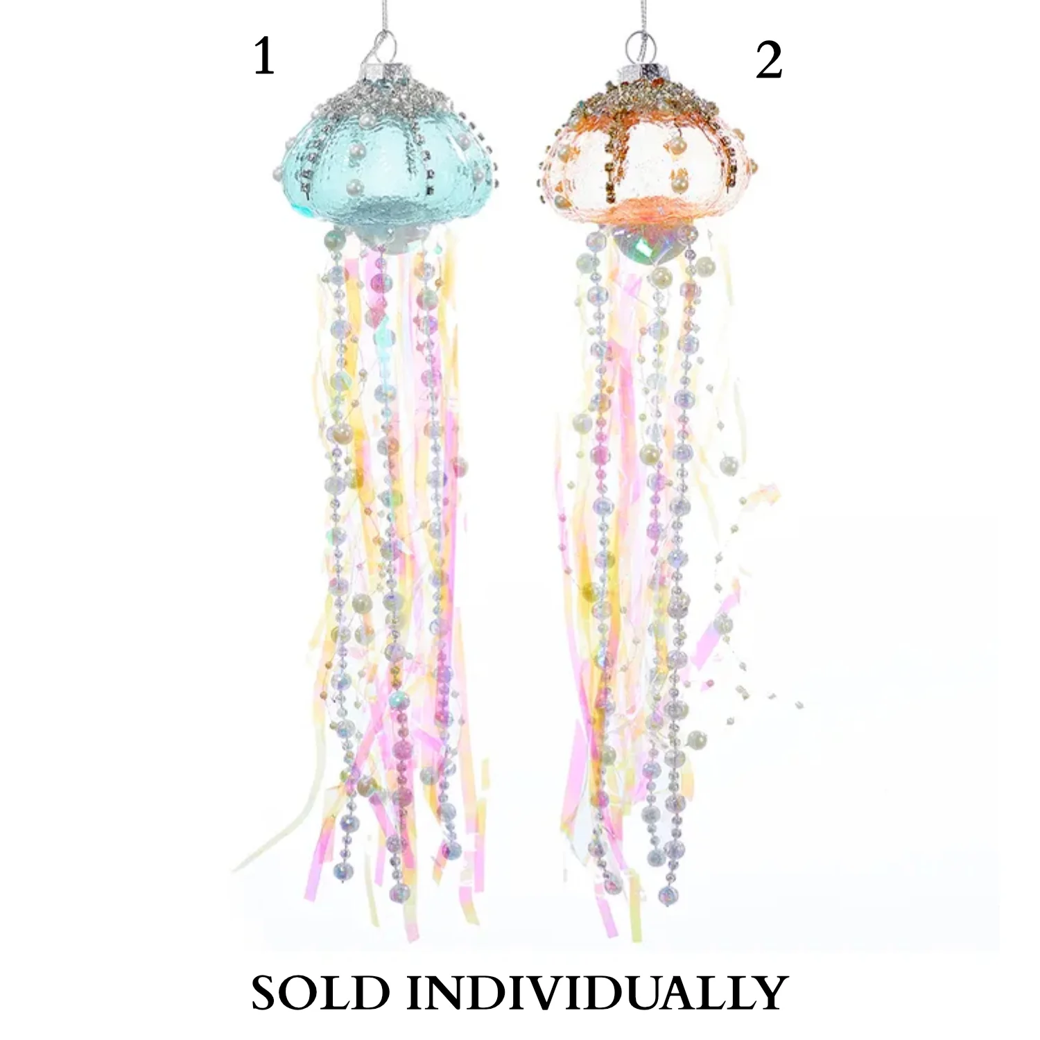 Jellyfish Glass Ornaments (2 Styles β Sold individually)