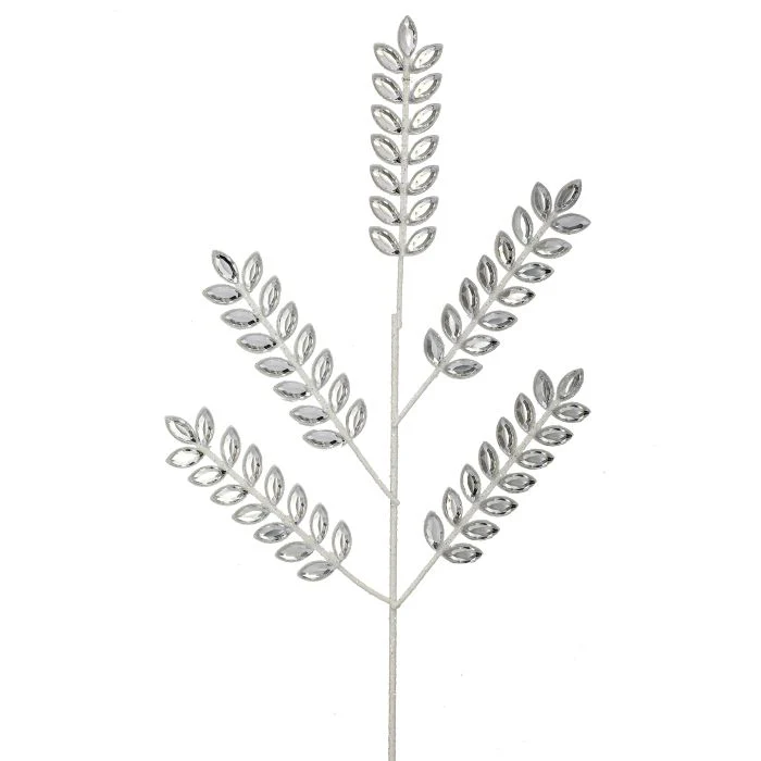 Jewel Spray, 22.5" (Silver)