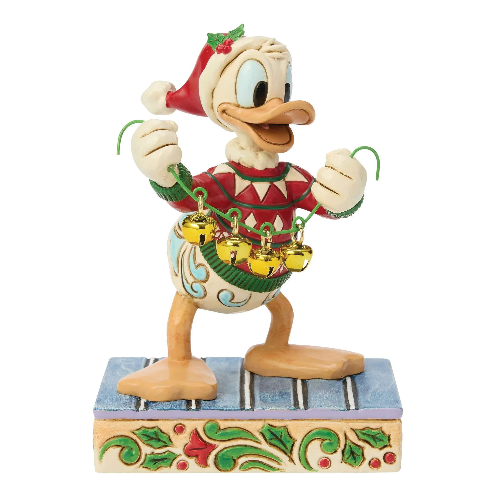 Jim Shore Disney Donald Duck with Bells Figurine, 4.75" - Image 2