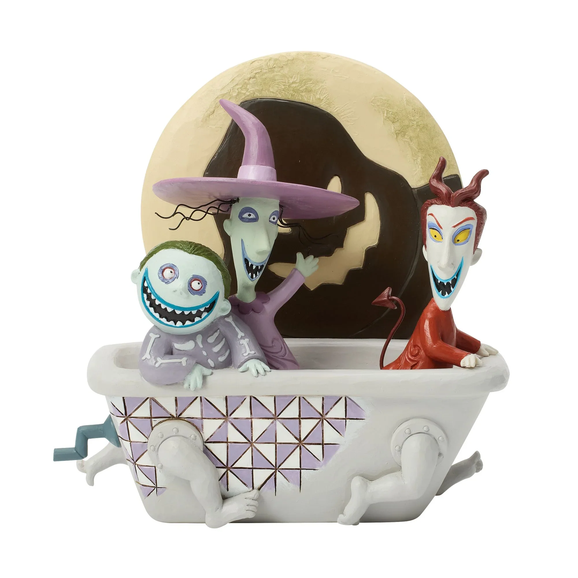 Jim Shore Disney Lock, Shock and Barrel in Tub Figurine, 6"