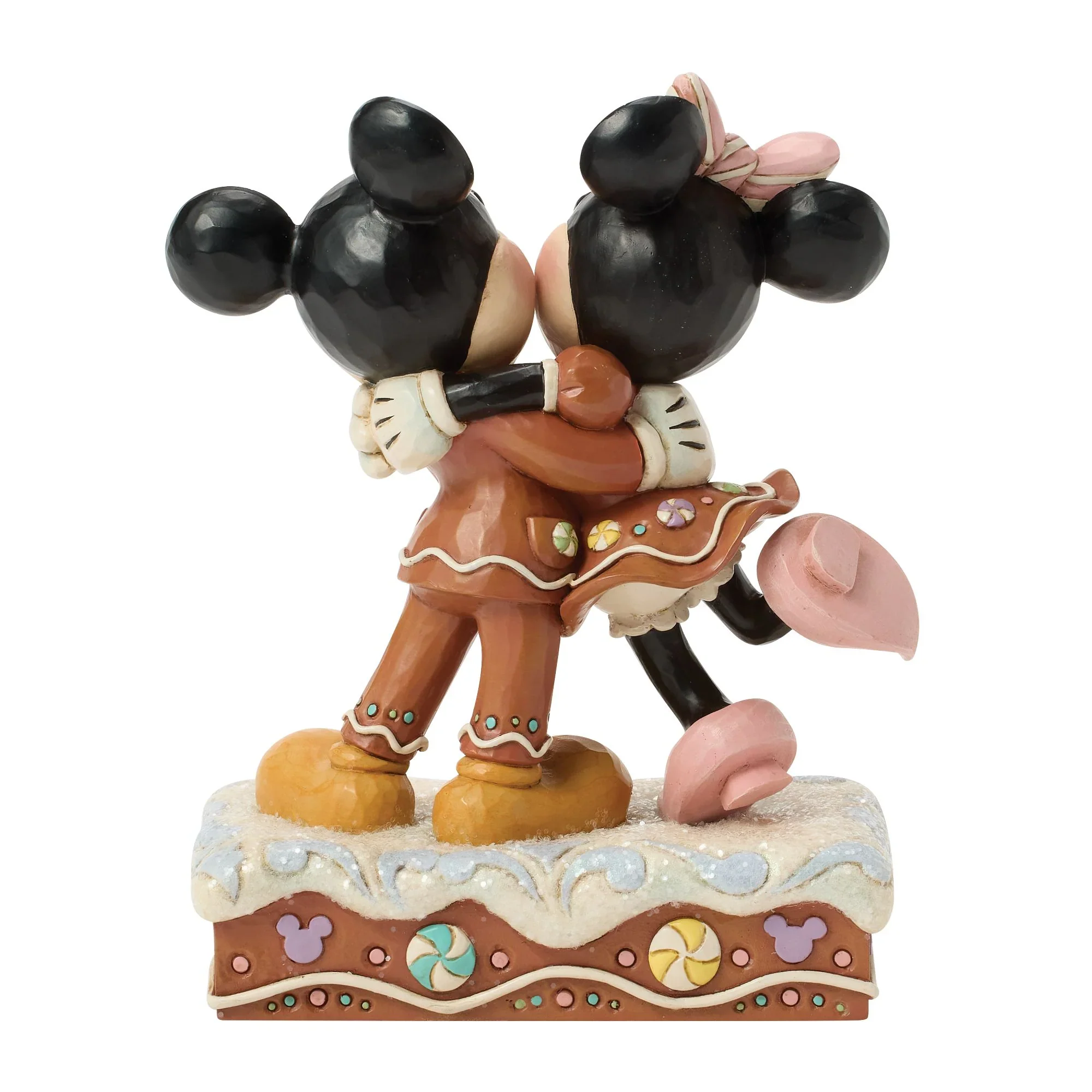 Jim Shore Disney Mickey and Minnie Gingerbread Figurine, 6.25" - Image 6