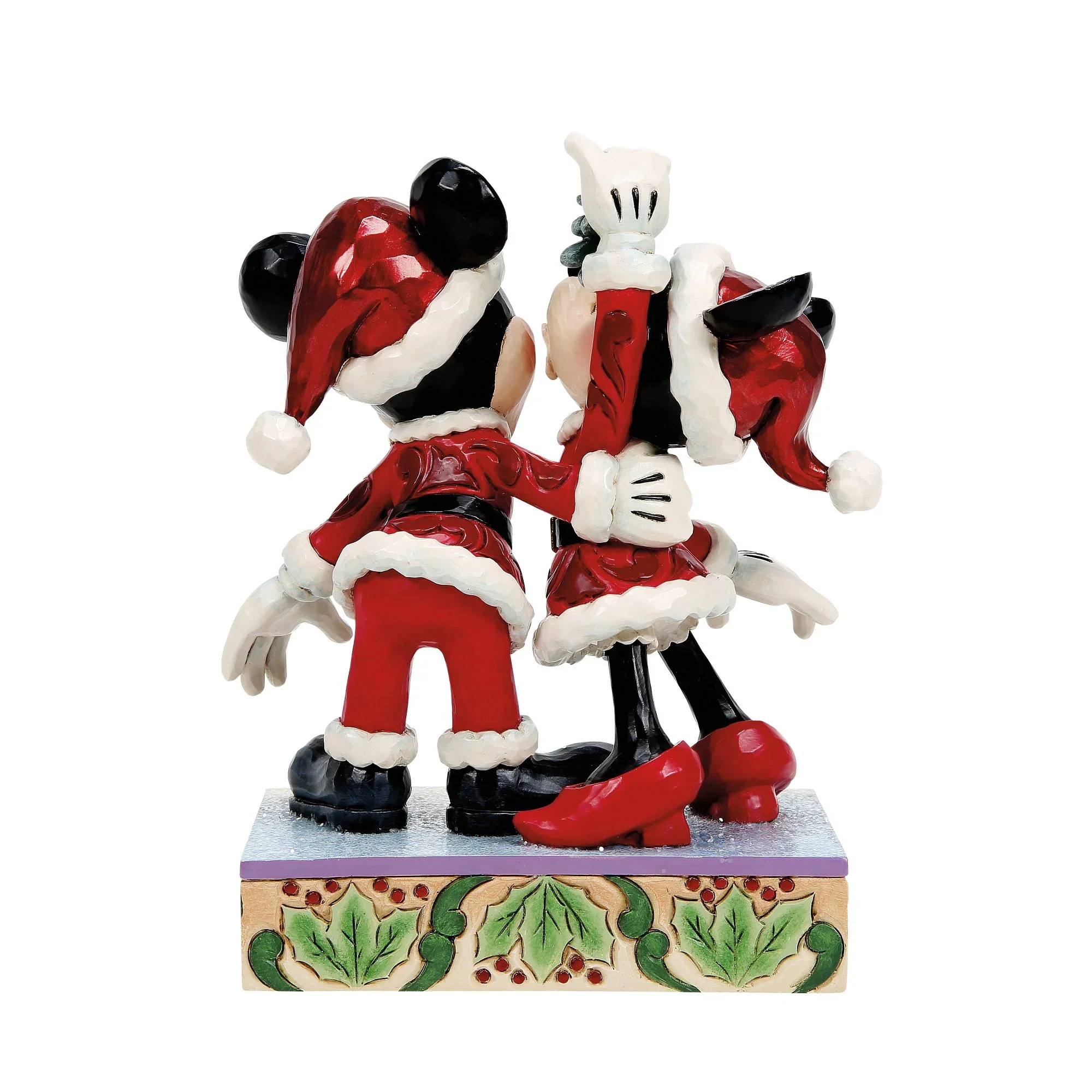Jim Shore Disney Mickey and Minnie Mistletoe Figurine, 6.75" - Image 5