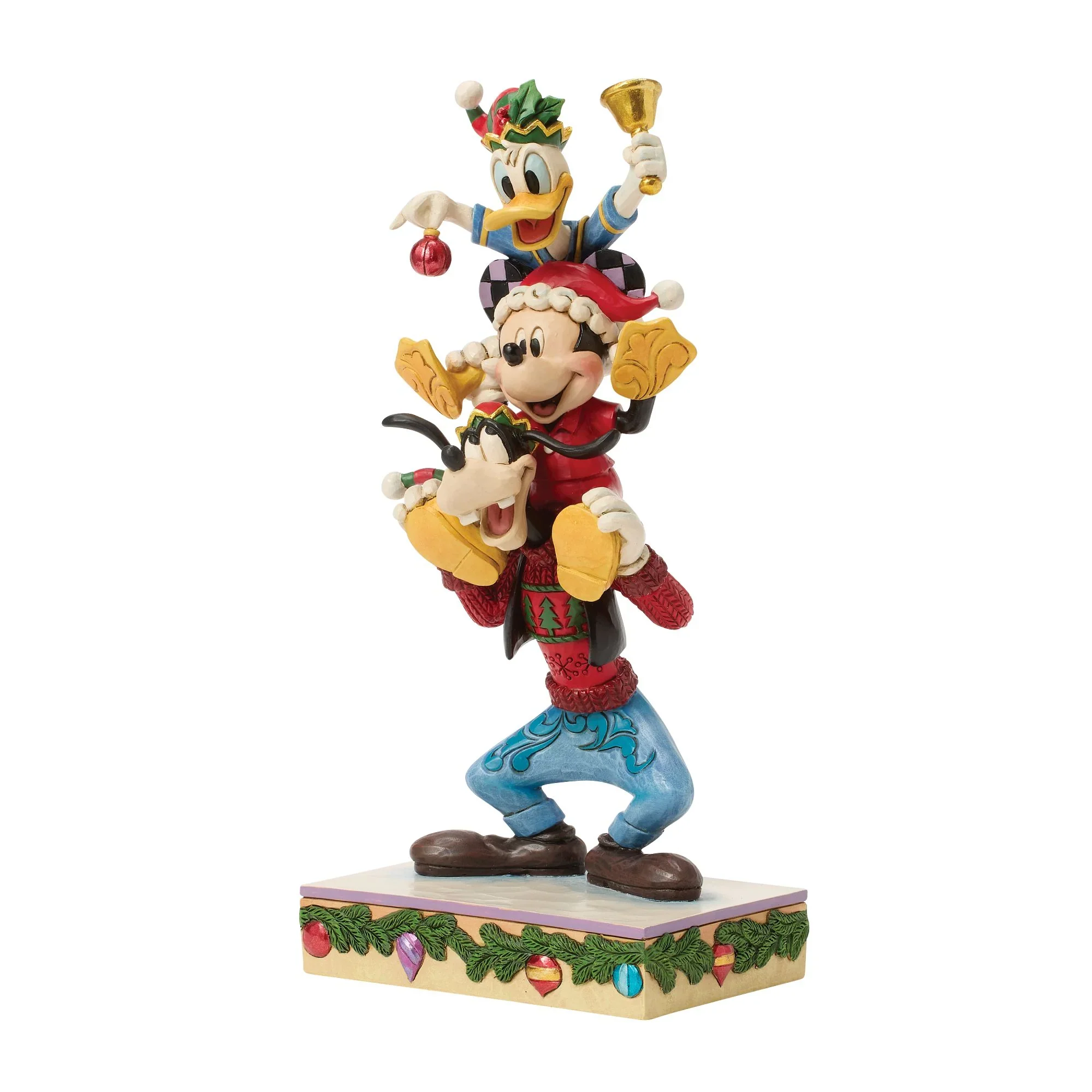 Jim Shore Disney Mickey Donald Goofy Stacked Figurine, 8.625" - Image 2