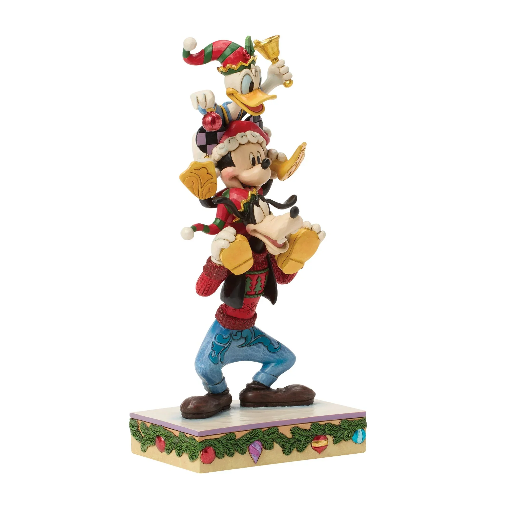 Jim Shore Disney Mickey Donald Goofy Stacked Figurine, 8.625" - Image 6