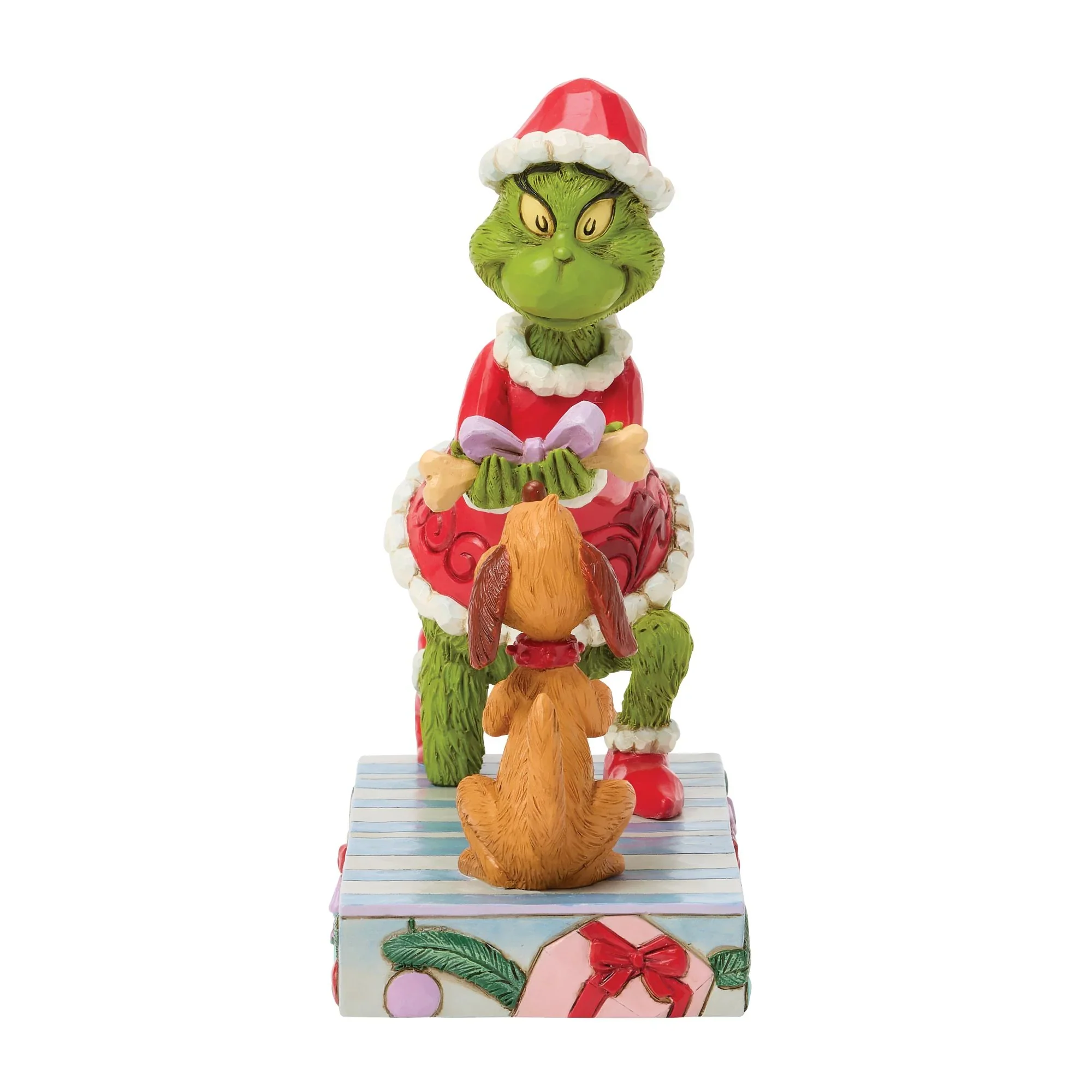 Jim Shore Grinch Giving Max a Bone Figurine, 6" - Image 5