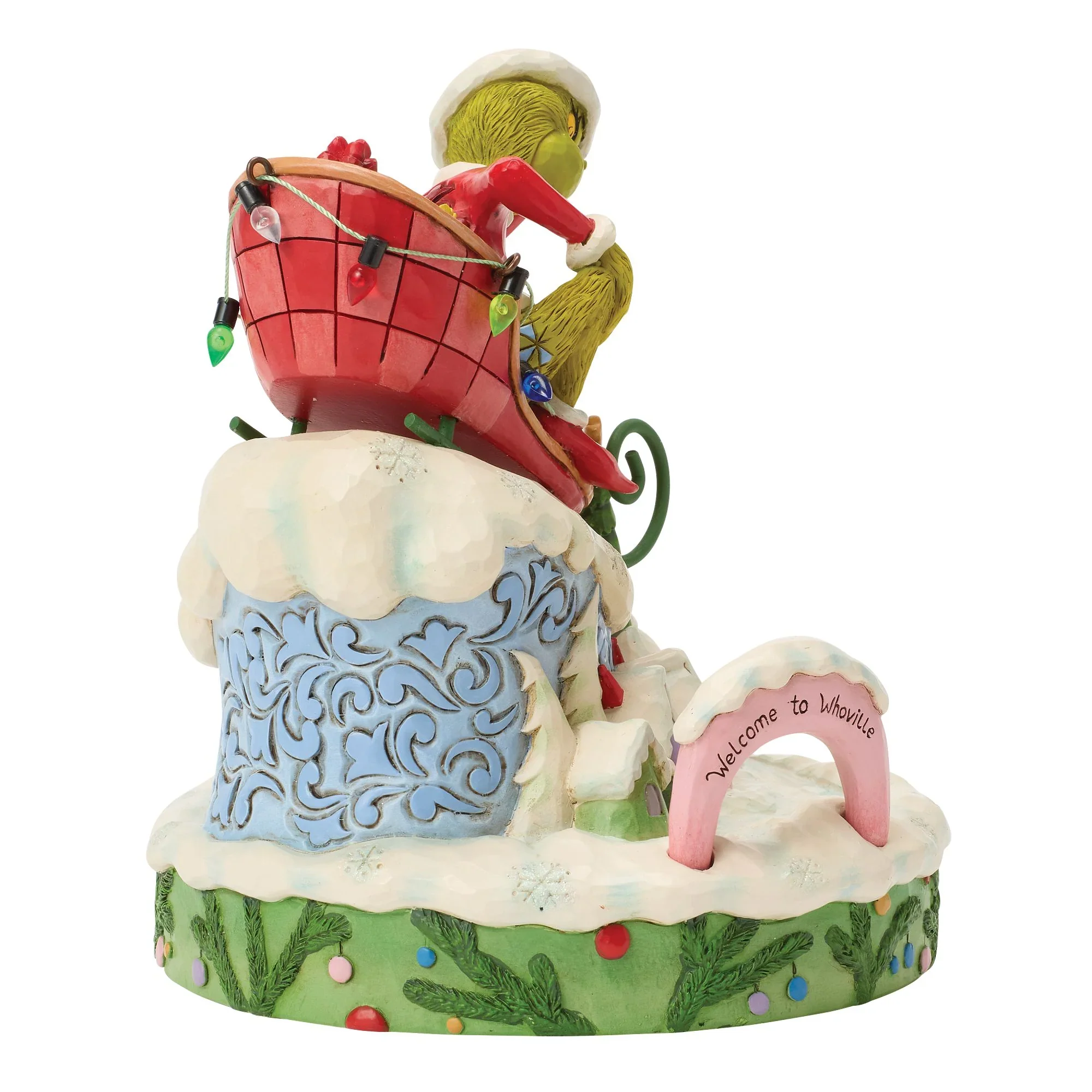 Jim Shore Grinch on Small Sled Figurine, 6" - Image 2