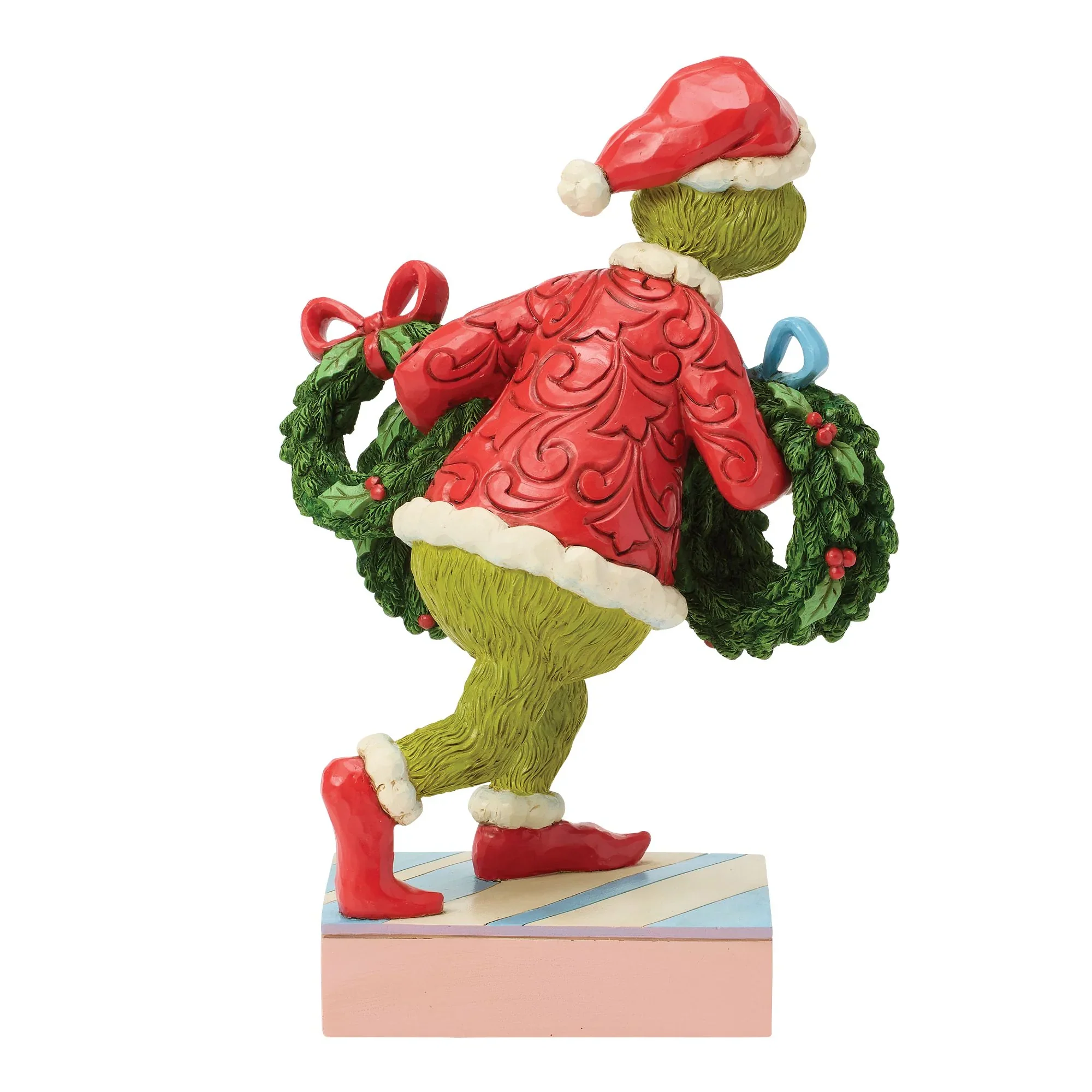 Jim Shore Grinch with Multiple Wreaths Figurine, 8" - Image 4