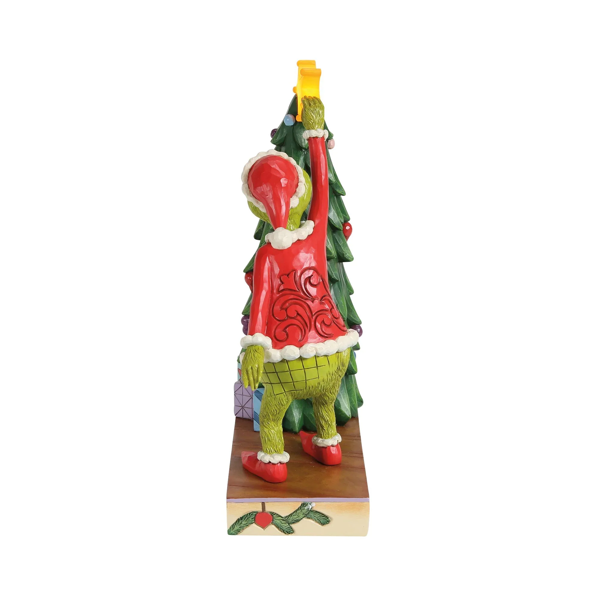 Jim Shore Grinchy Pulling Tree Star Figurine, 10" - Image 4