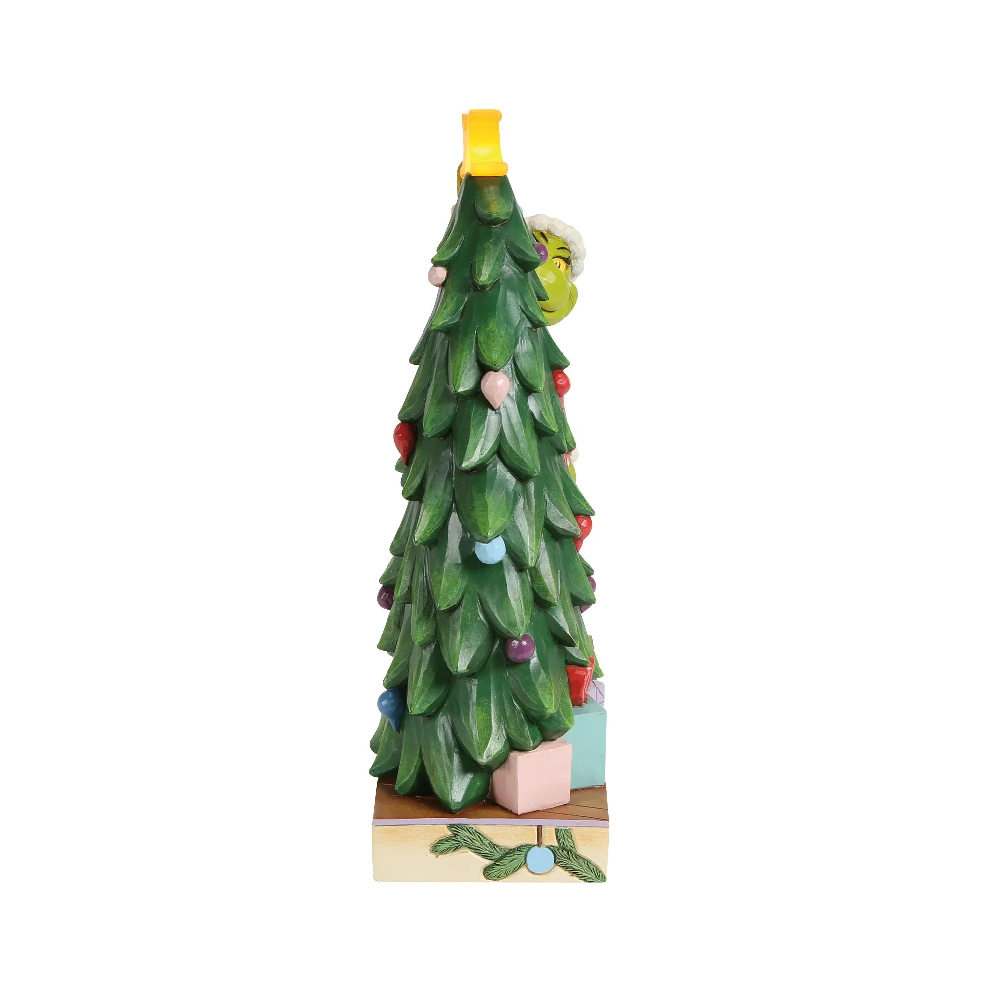 Jim Shore Grinchy Pulling Tree Star Figurine, 10" - Image 5