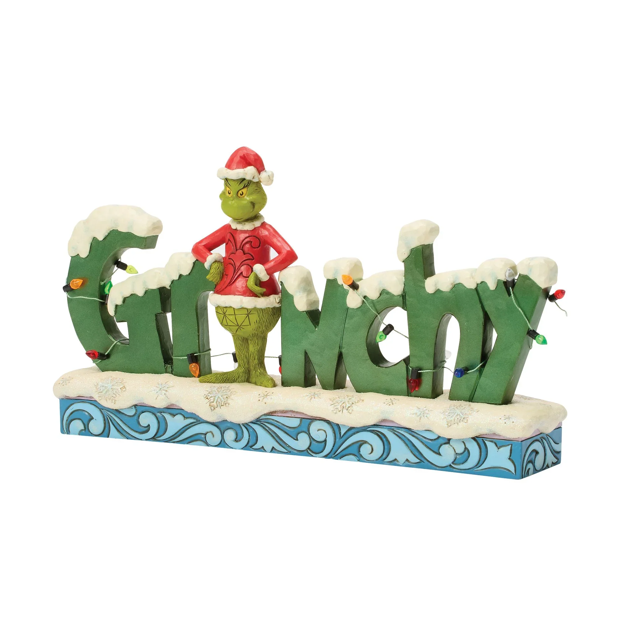 Jim Shore Grinchy Word Figurine, 6"
