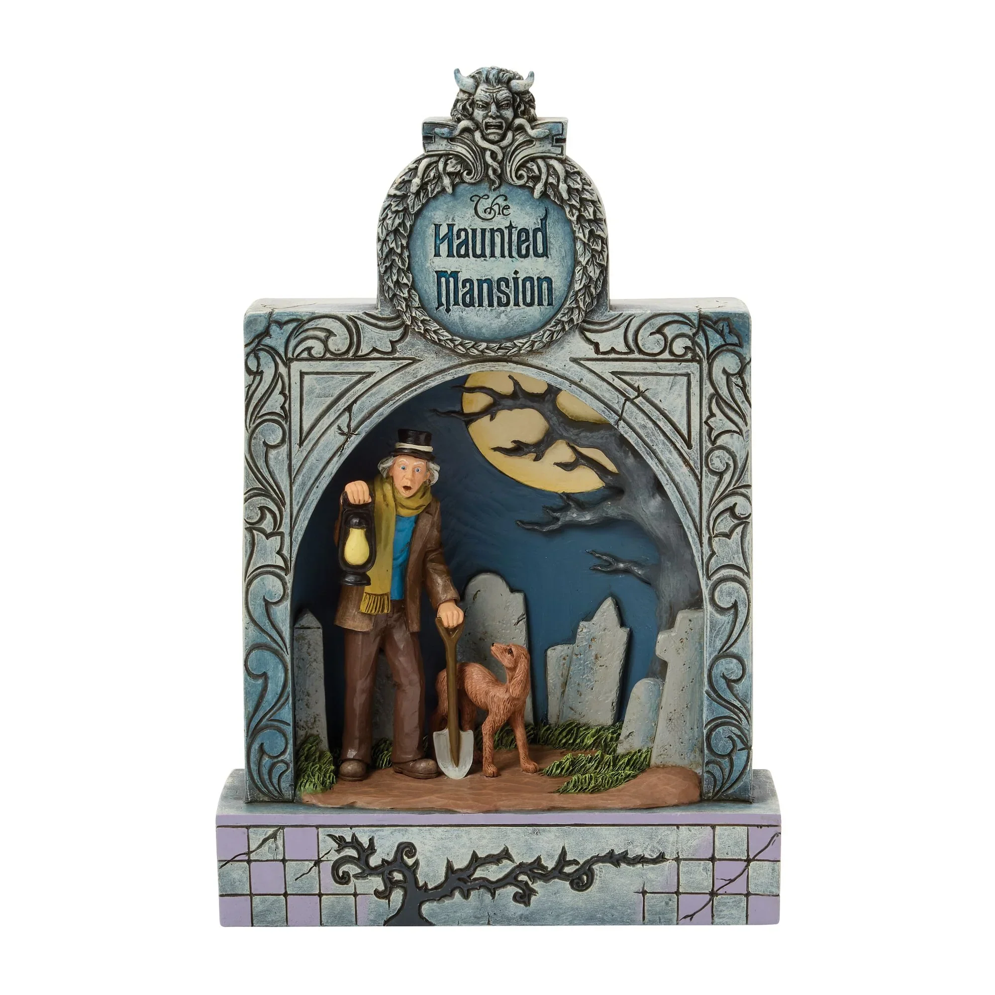 Jim Shore Disney Haunted Mansion Diorama Figurine, 10.5"