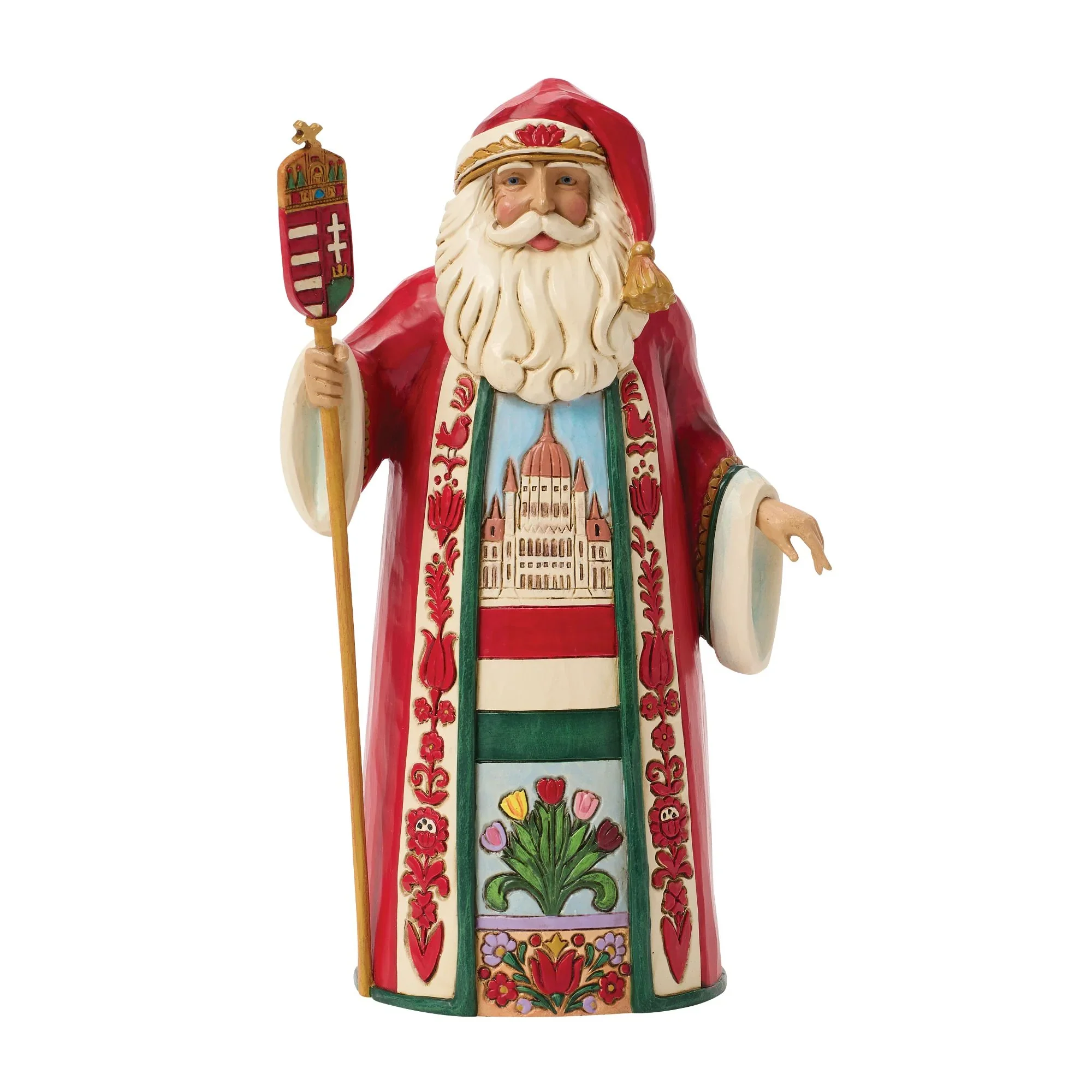 Jim Shore Hungarian Santa Figurine, 7"