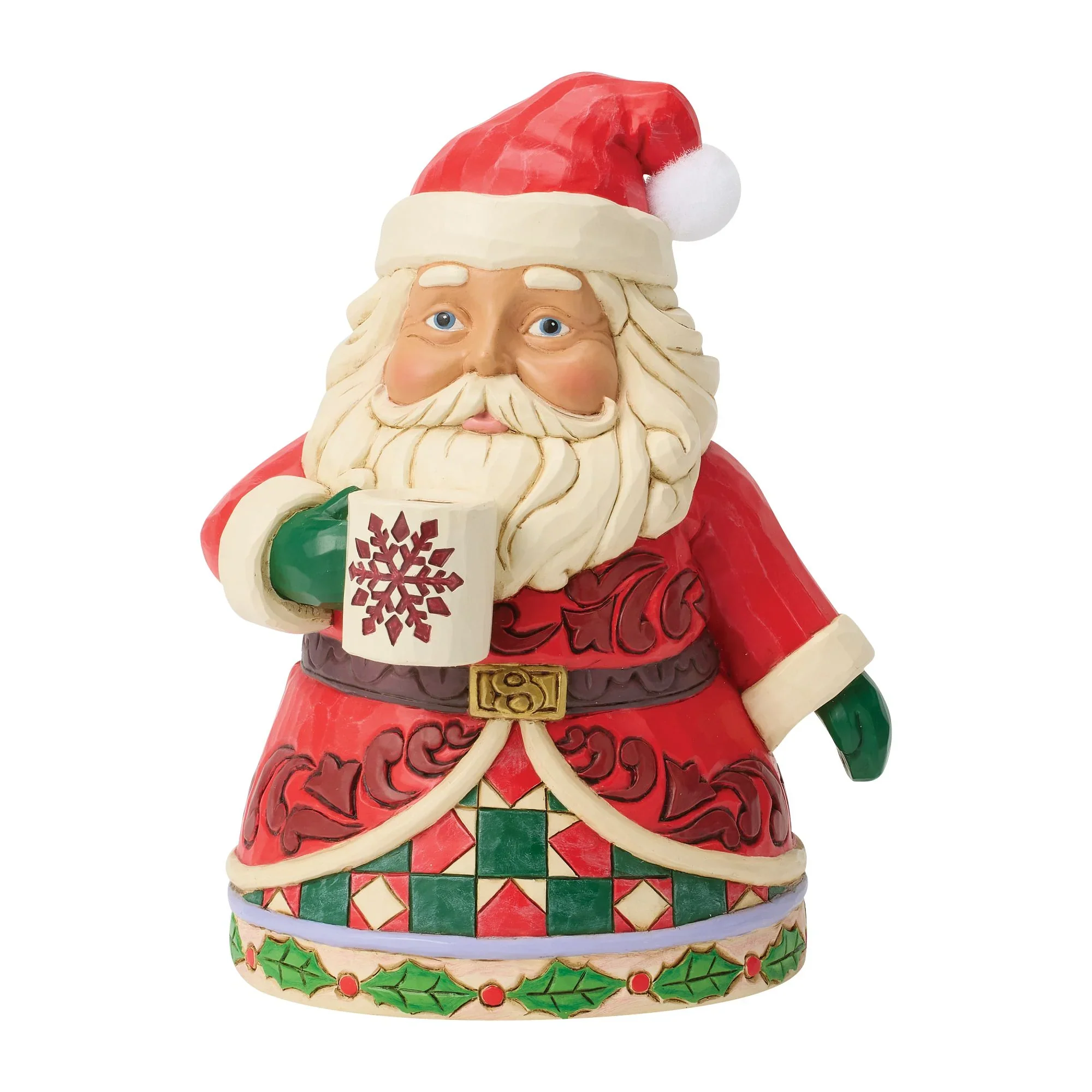 Jim Shore Santa Drinking Hot Cocoa Figurine, 6.5" - Image 2