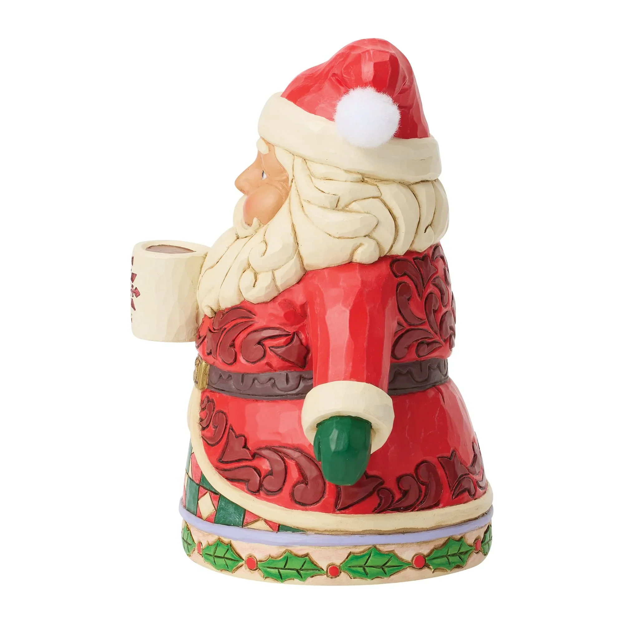 Jim Shore Santa Drinking Hot Cocoa Figurine, 6.5" - Image 3