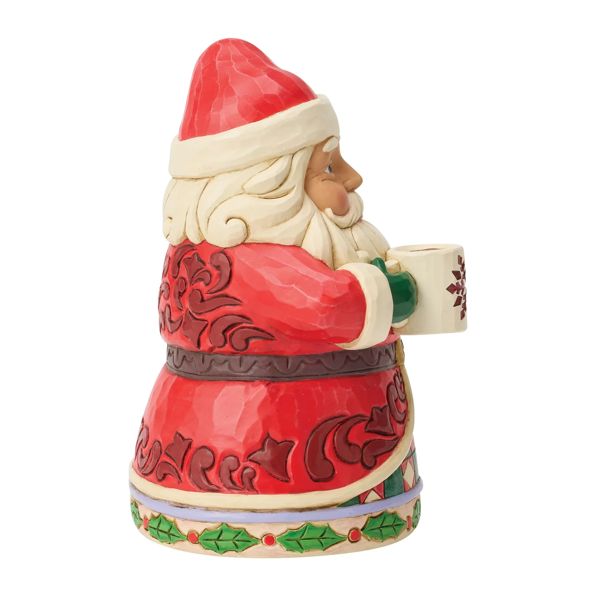 Jim Shore Santa Drinking Hot Cocoa Figurine, 6.5" - Image 4