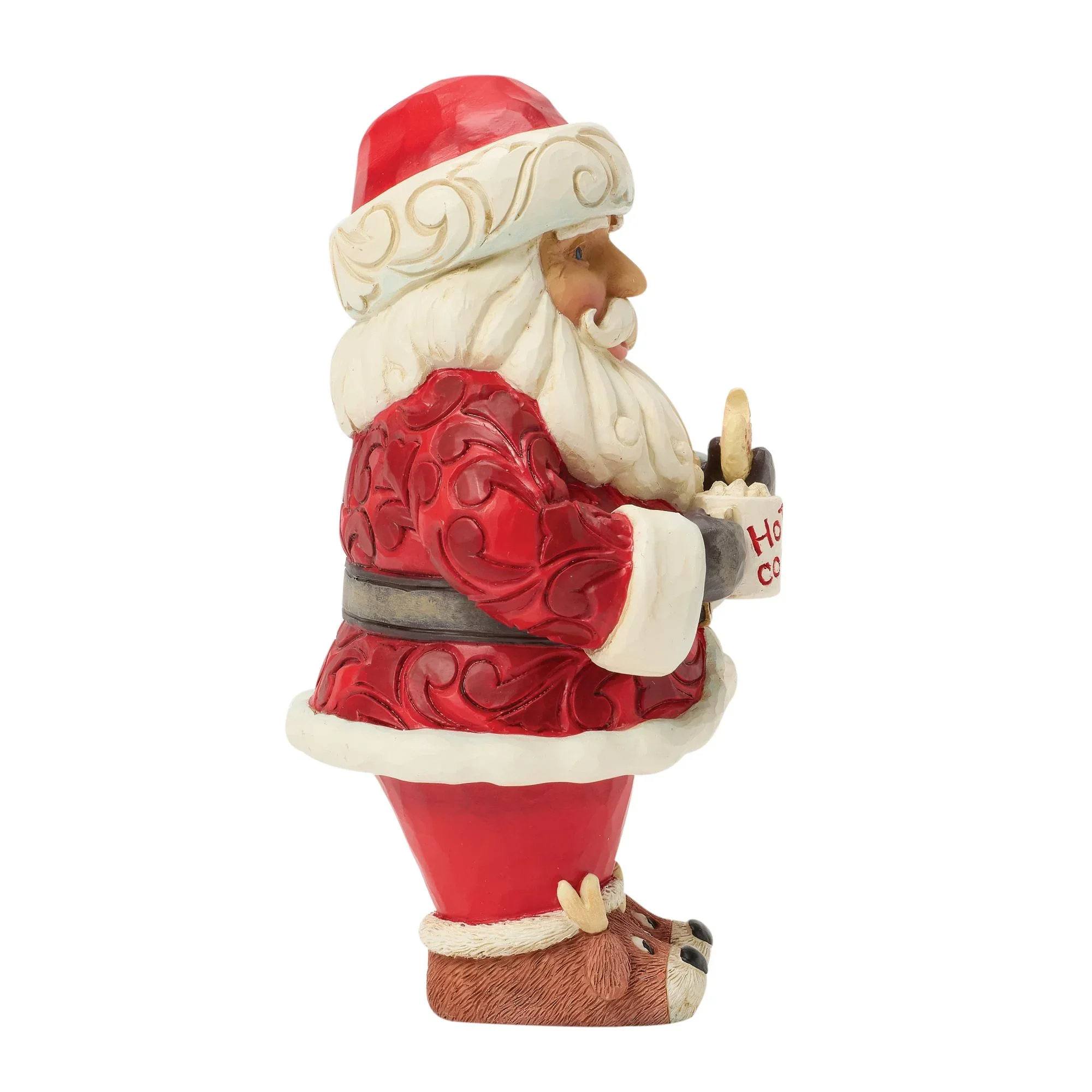 Jim Shore Santa Hot Cocoa Cookie Pint, 5.12" - Image 2