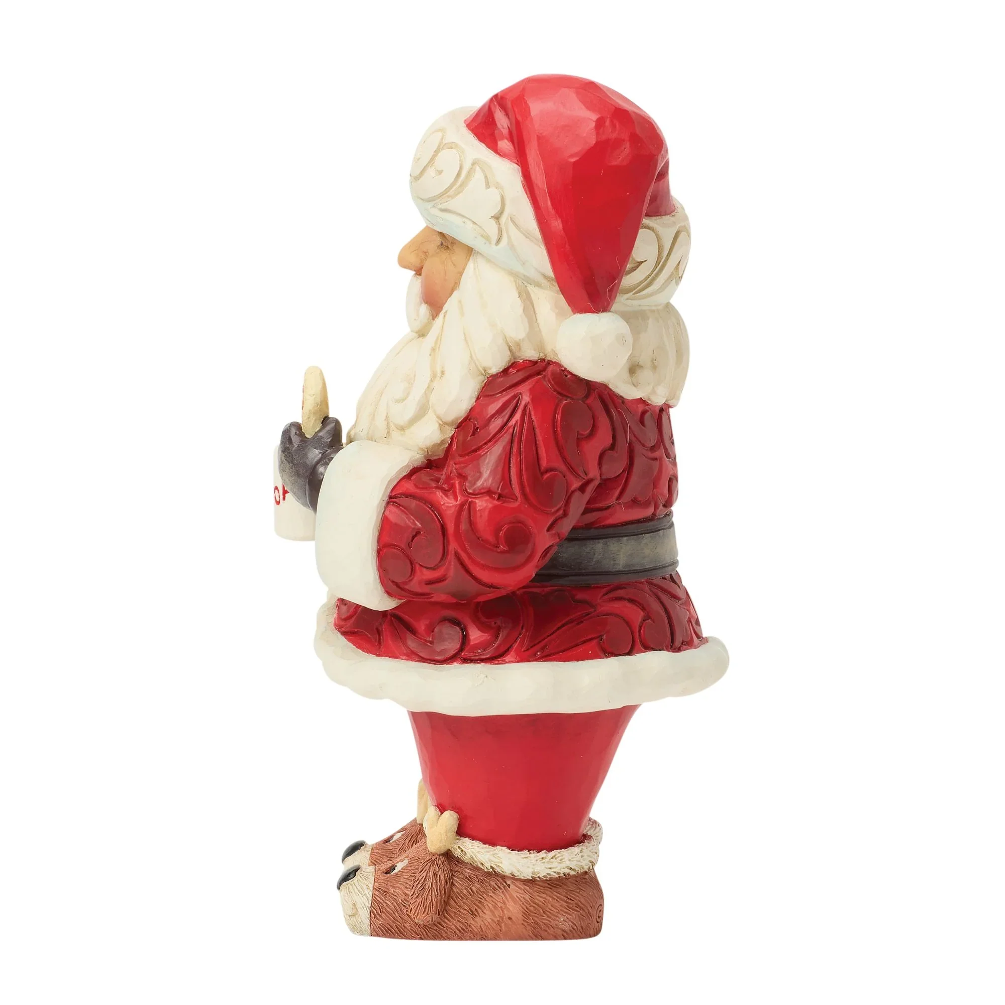 Jim Shore Santa Hot Cocoa Cookie Pint, 5.12" - Image 4