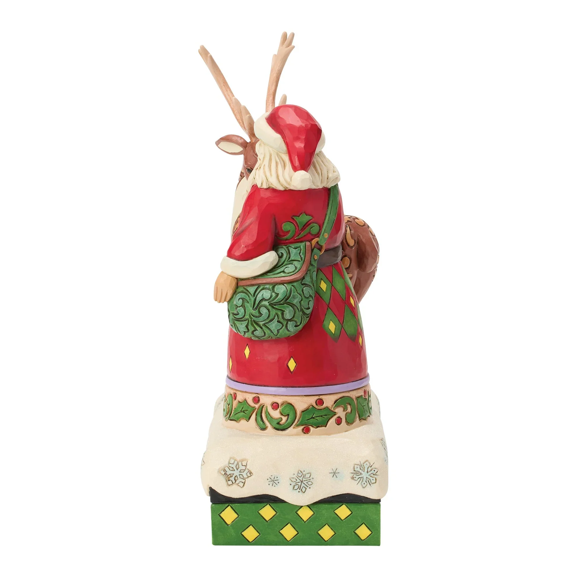 Jim Shore Santa Reindeer John Deere, 9.45" - Image 2
