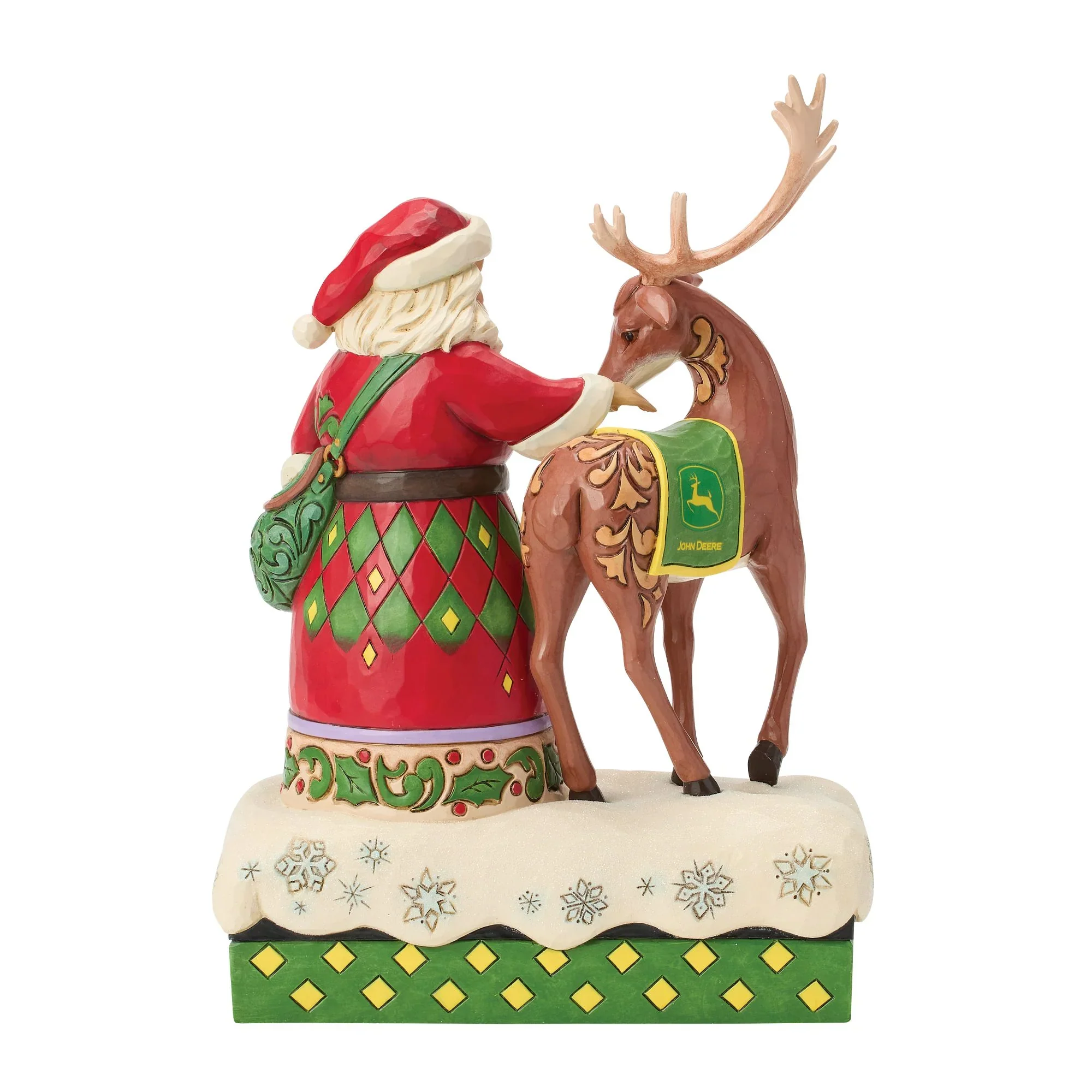 Jim Shore Santa Reindeer John Deere, 9.45" - Image 3