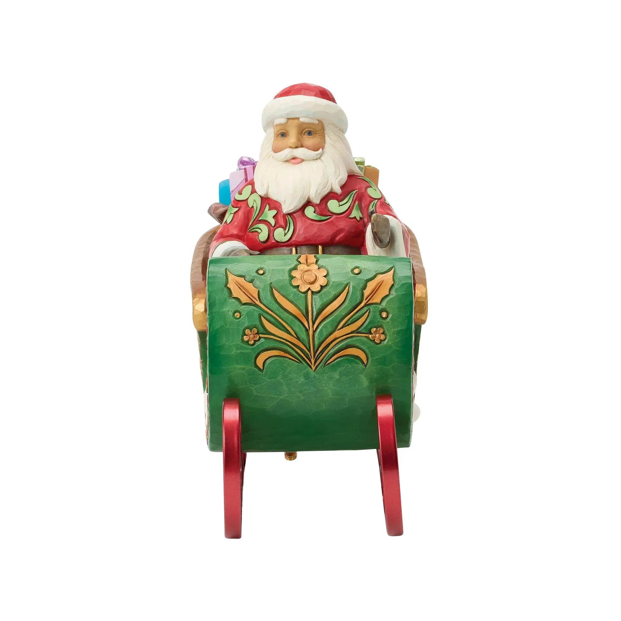 Jim Shore Santa SE in Musical Sleigh Figurine, 8.5" - Image 6