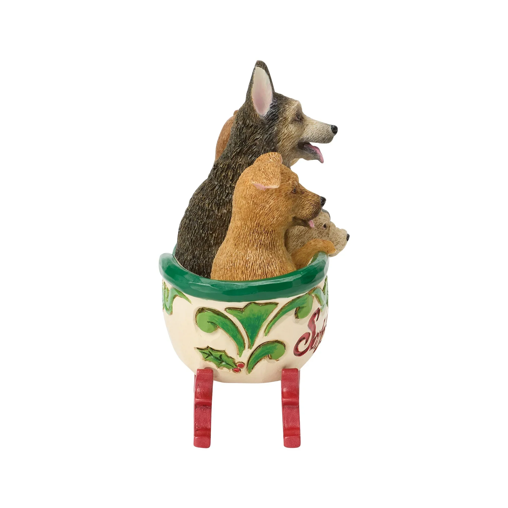 Jim Shore Santa's Rescue Sleigh Figurine, 3.5" - Image 4