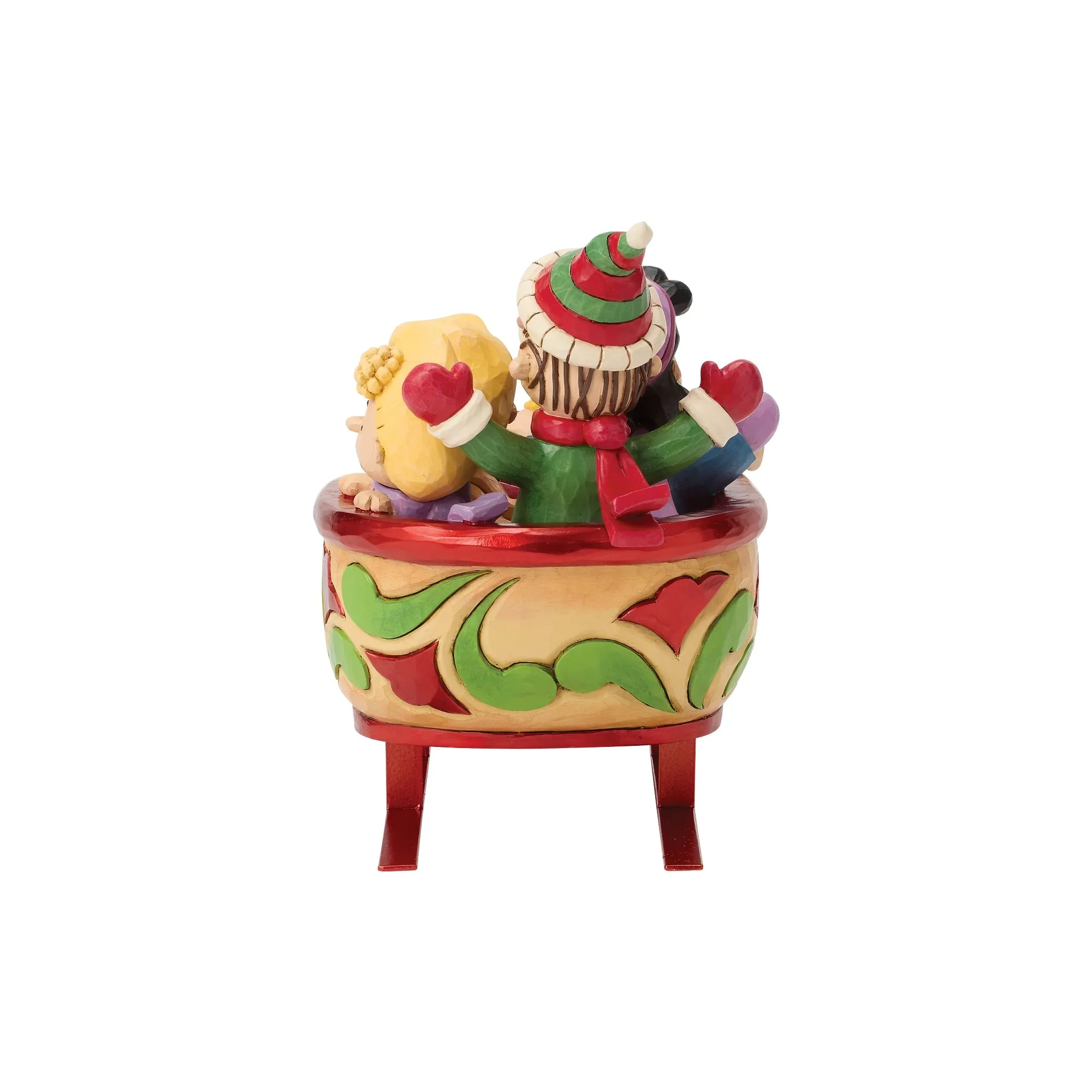Jim Shore Snoopy and Friends in Sleigh Figurine, 6.89" - Image 4
