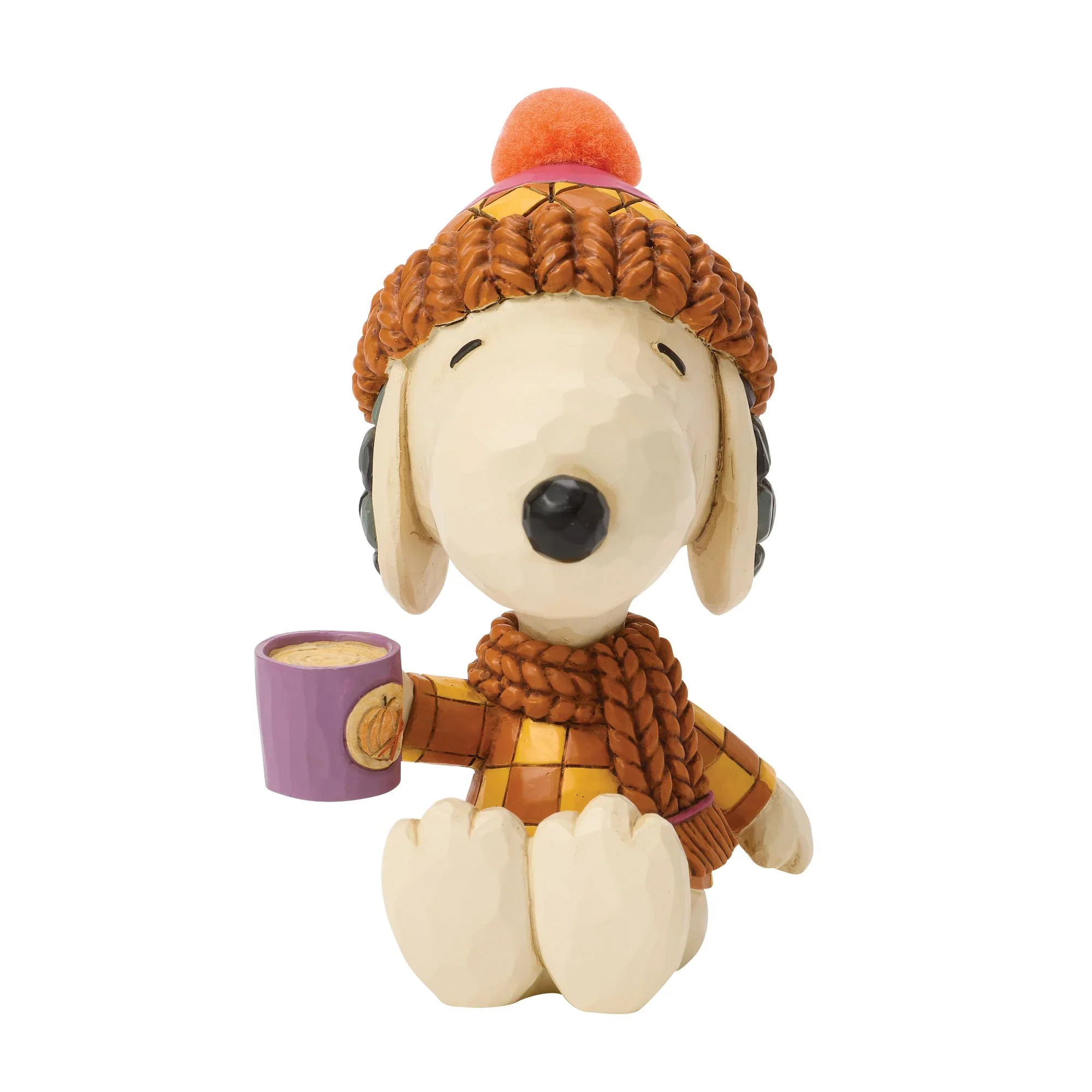 Jim Shore Snoopy Cozy for Fall with Mug Figurine, 4.25"