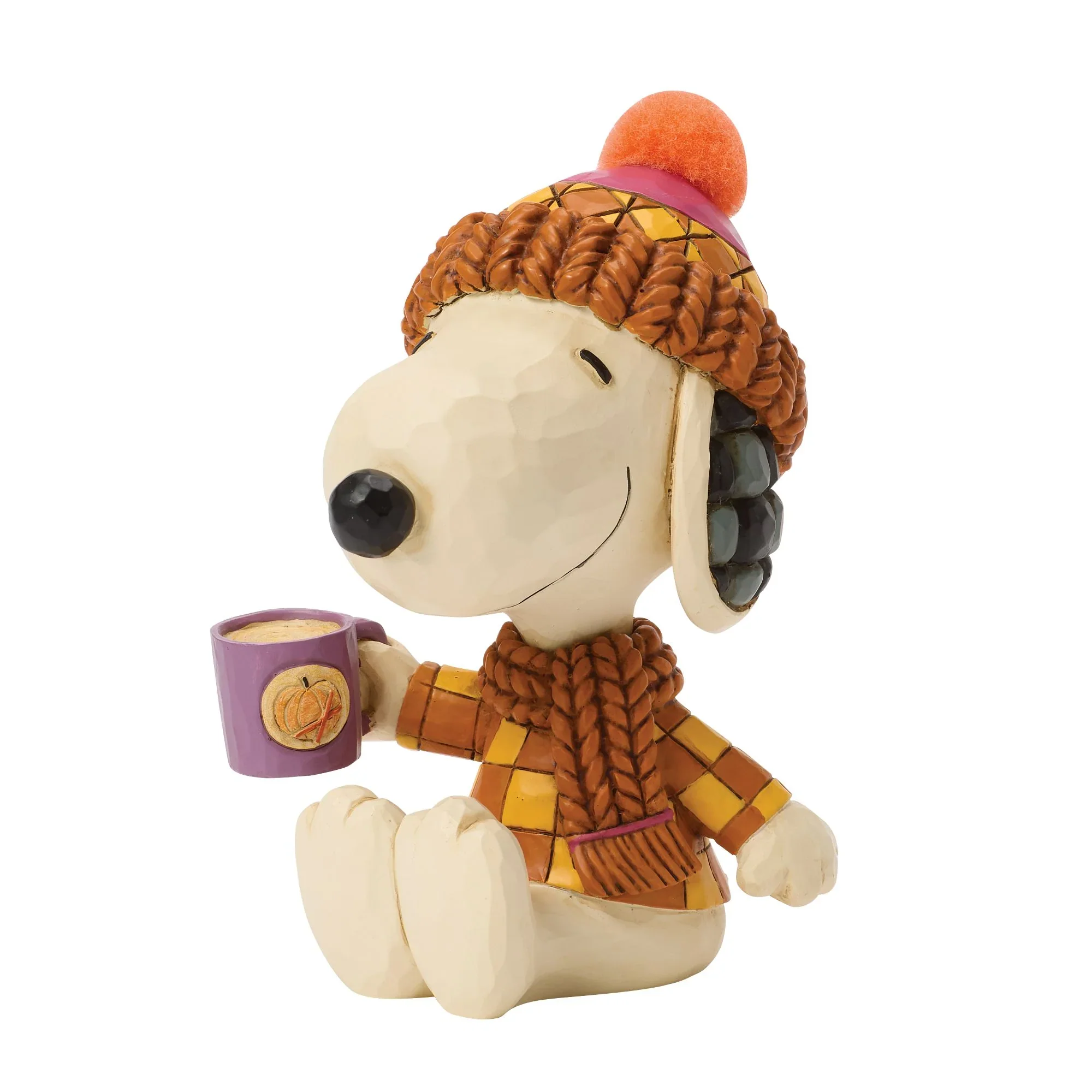 Jim Shore Snoopy Cozy for Fall with Mug Figurine, 4.25" - Image 2