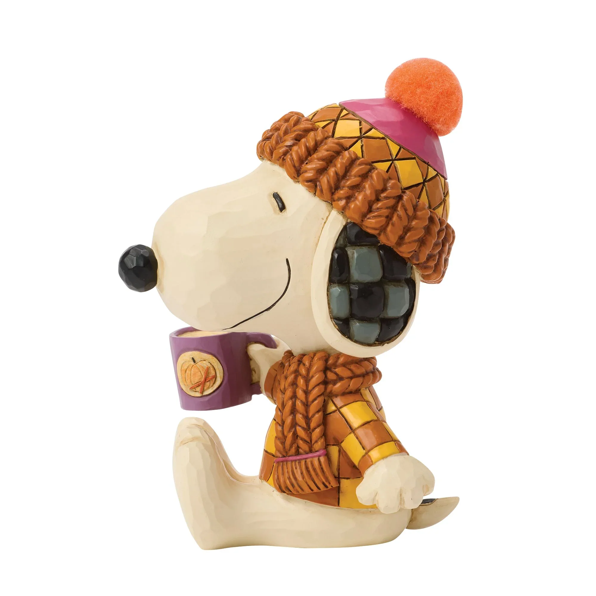 Jim Shore Snoopy Cozy for Fall with Mug Figurine, 4.25" - Image 3