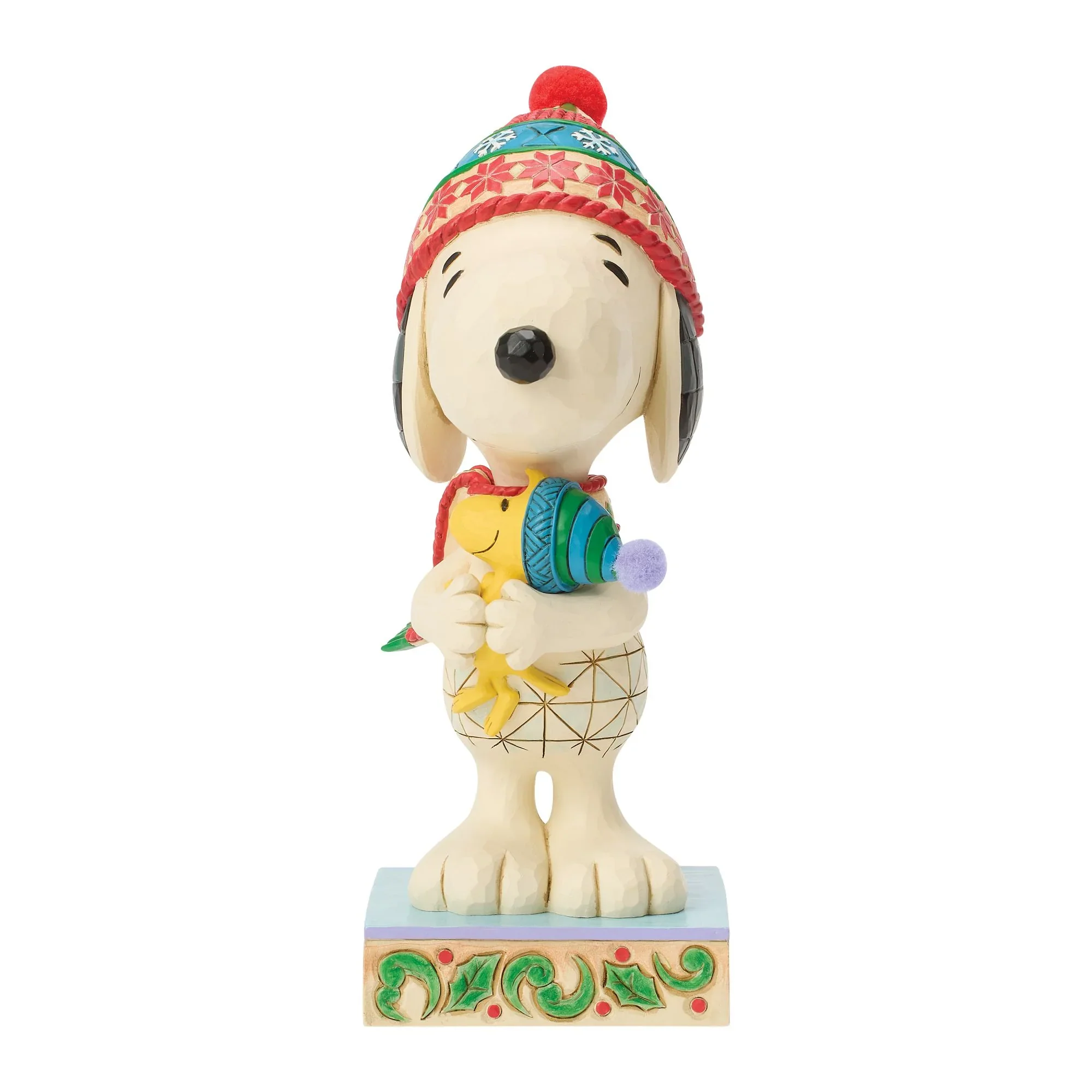 Jim Shore Snoopy Hugging Woodstock Figurine, 8"