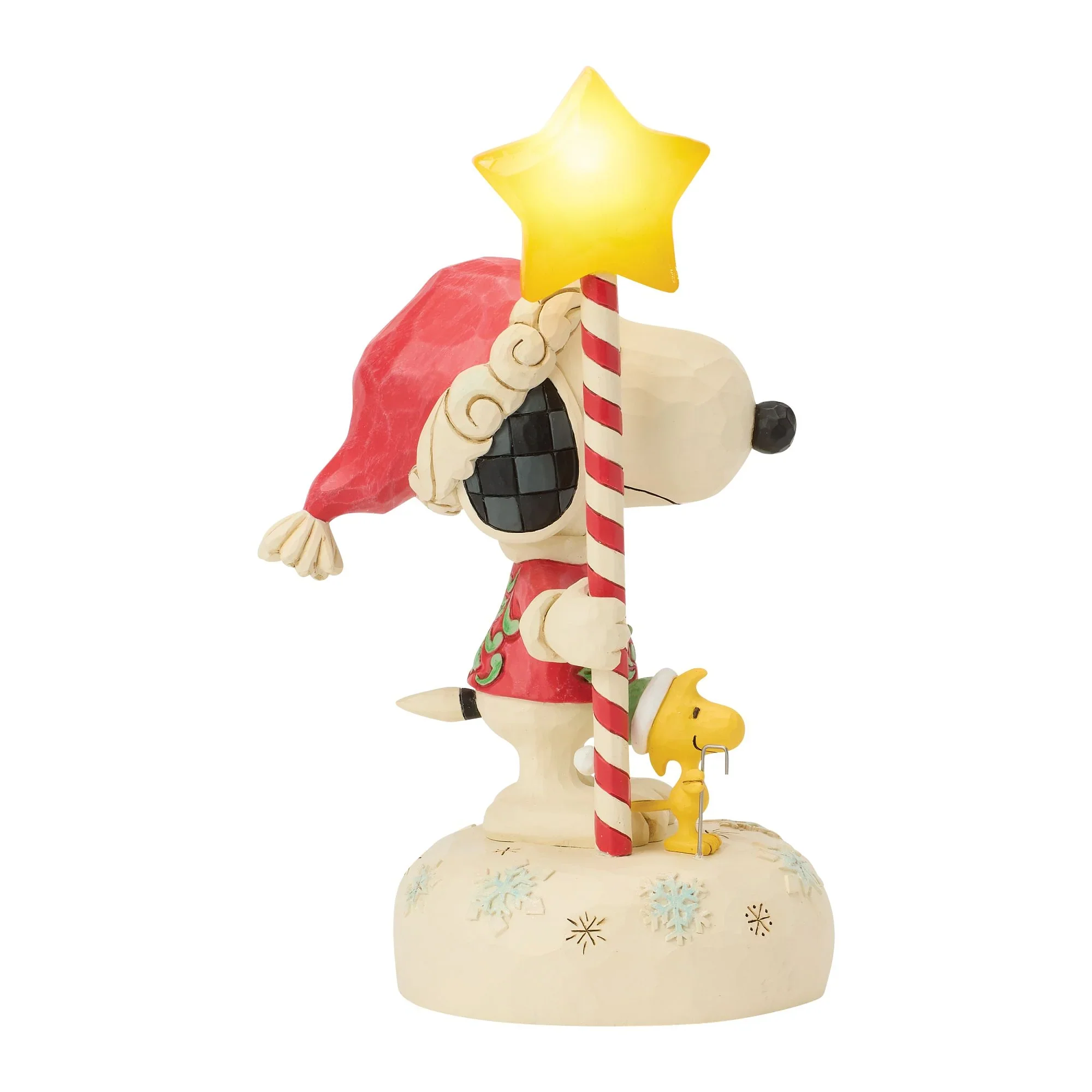 Jim Shore Snoopy Light Up Star Staff Figurine, 7" - Image 3