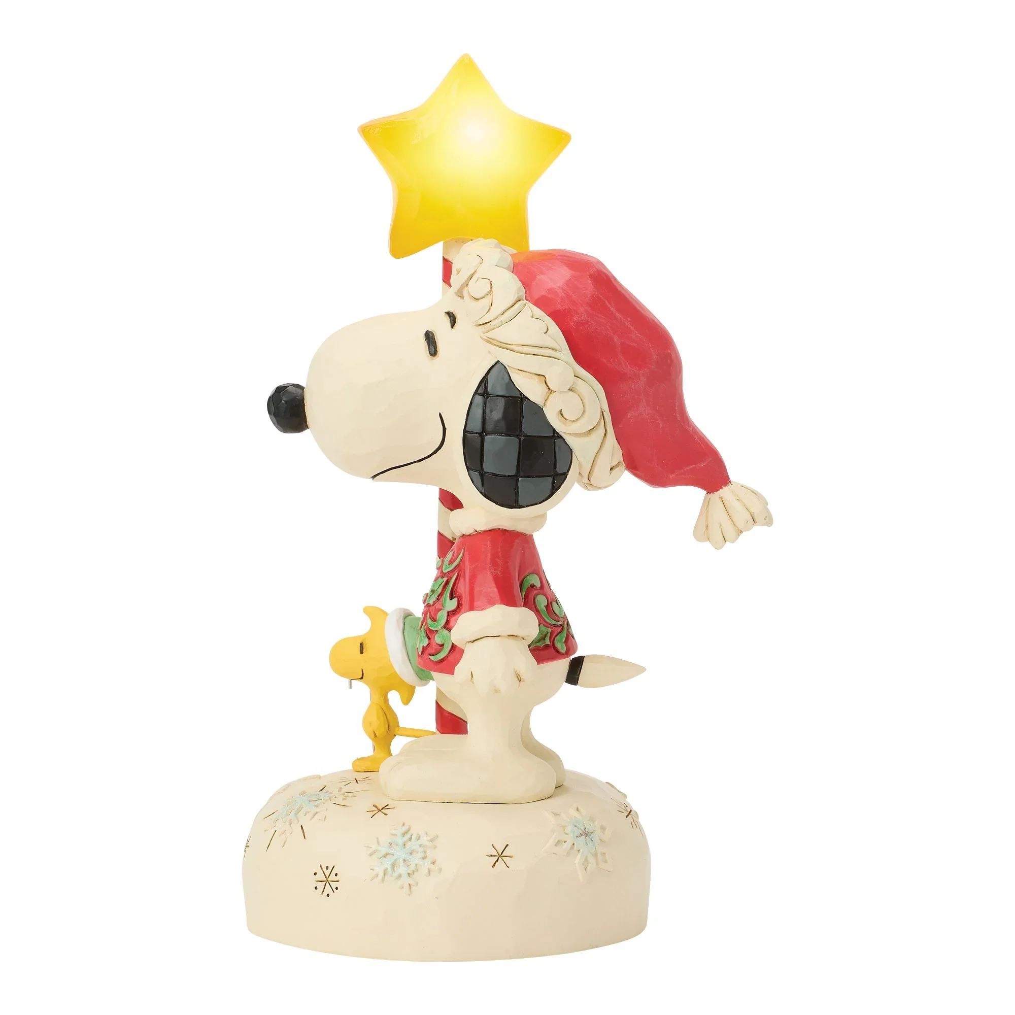 Jim Shore Snoopy Light Up Star Staff Figurine, 7" - Image 5