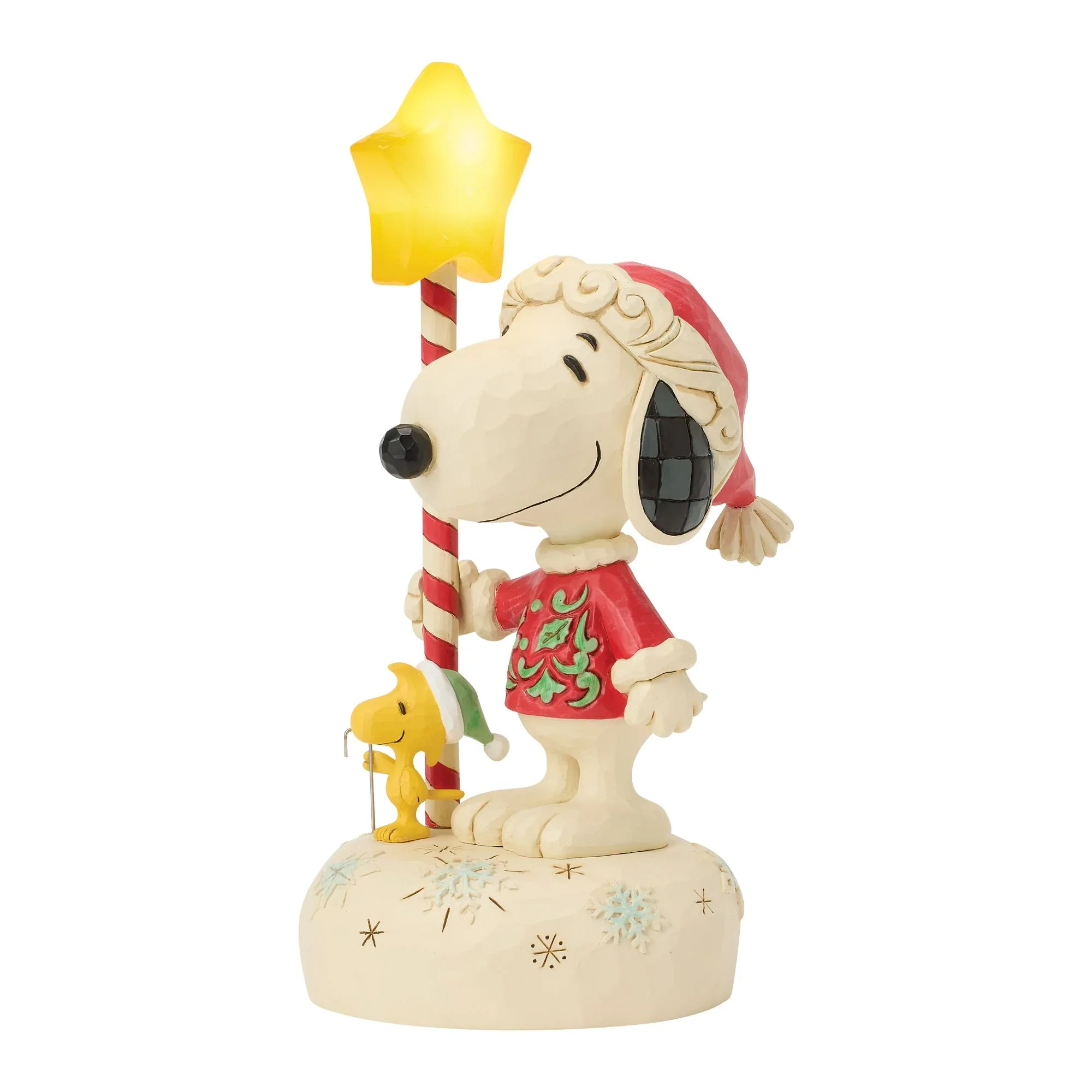Jim Shore Snoopy Light Up Star Staff Figurine, 7" - Image 6