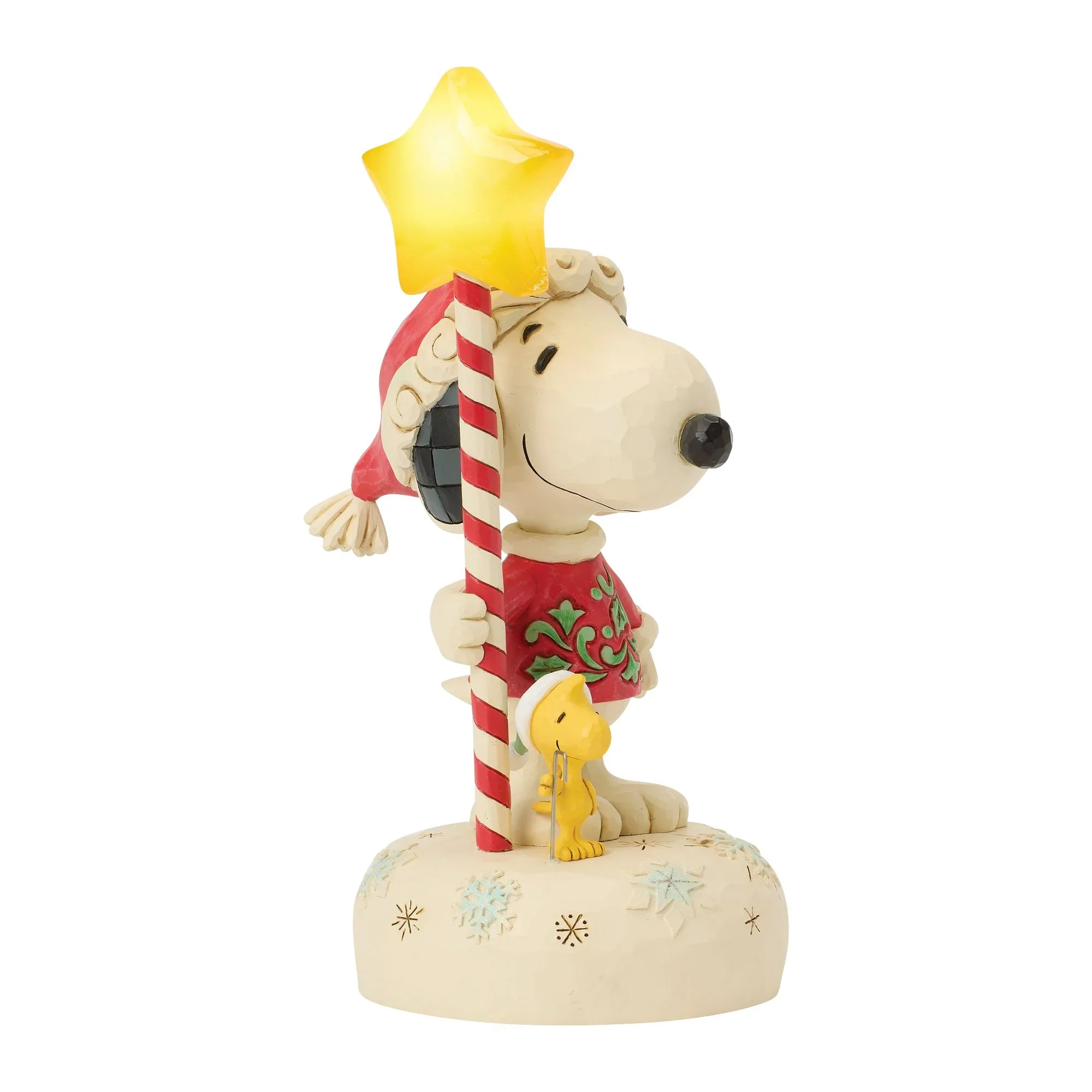 Jim Shore Snoopy Light Up Star Staff Figurine, 7" - Image 7