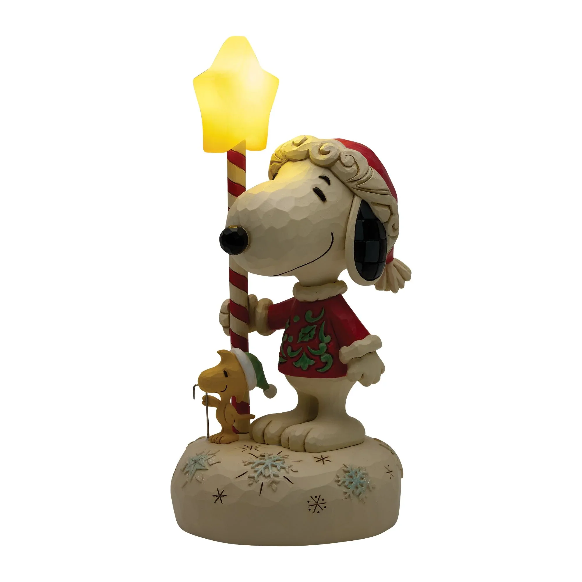Jim Shore Snoopy Light Up Star Staff Figurine, 7" - Image 8