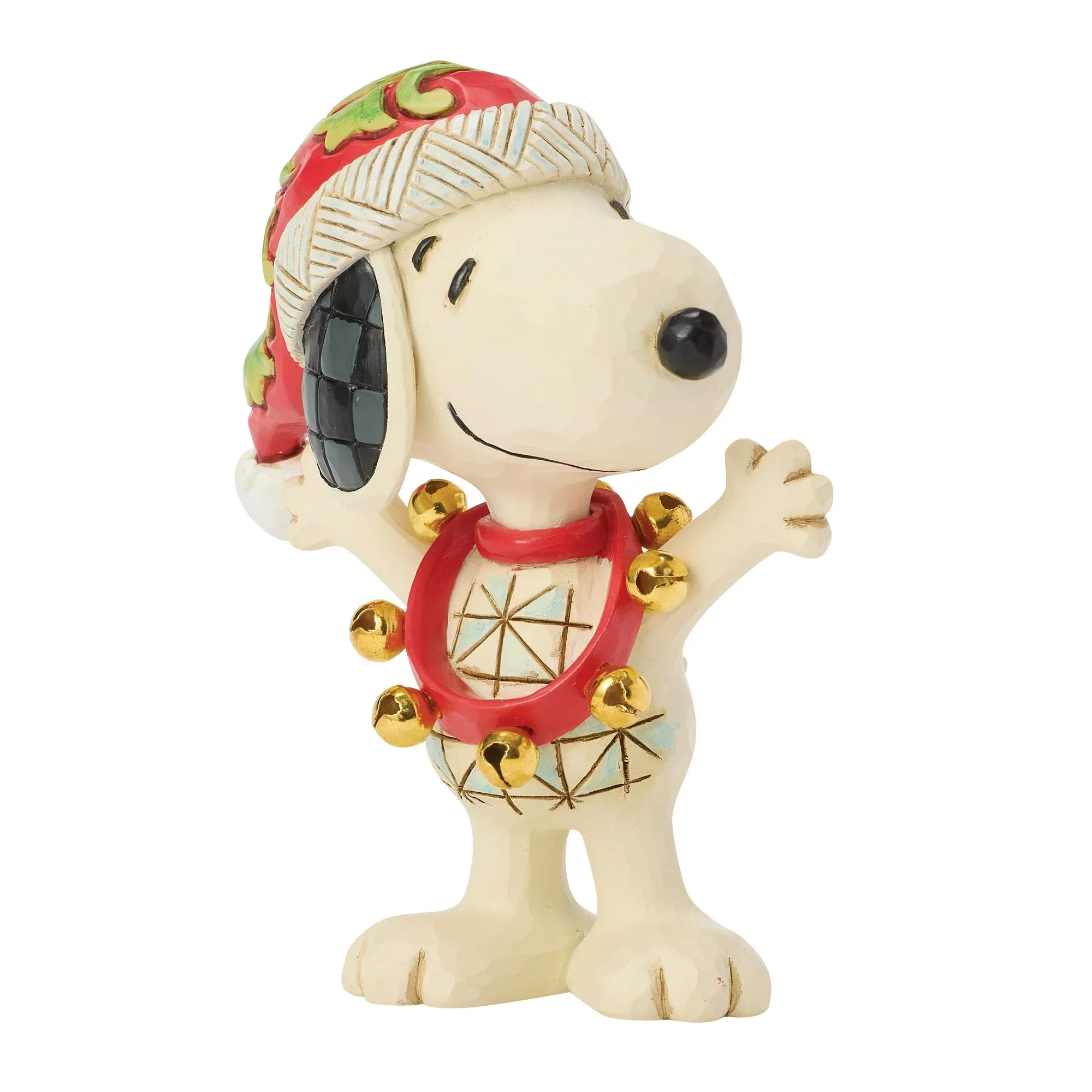 Jim Shore Snoopy with Bells Mini Figurine, 3.25" - Image 2