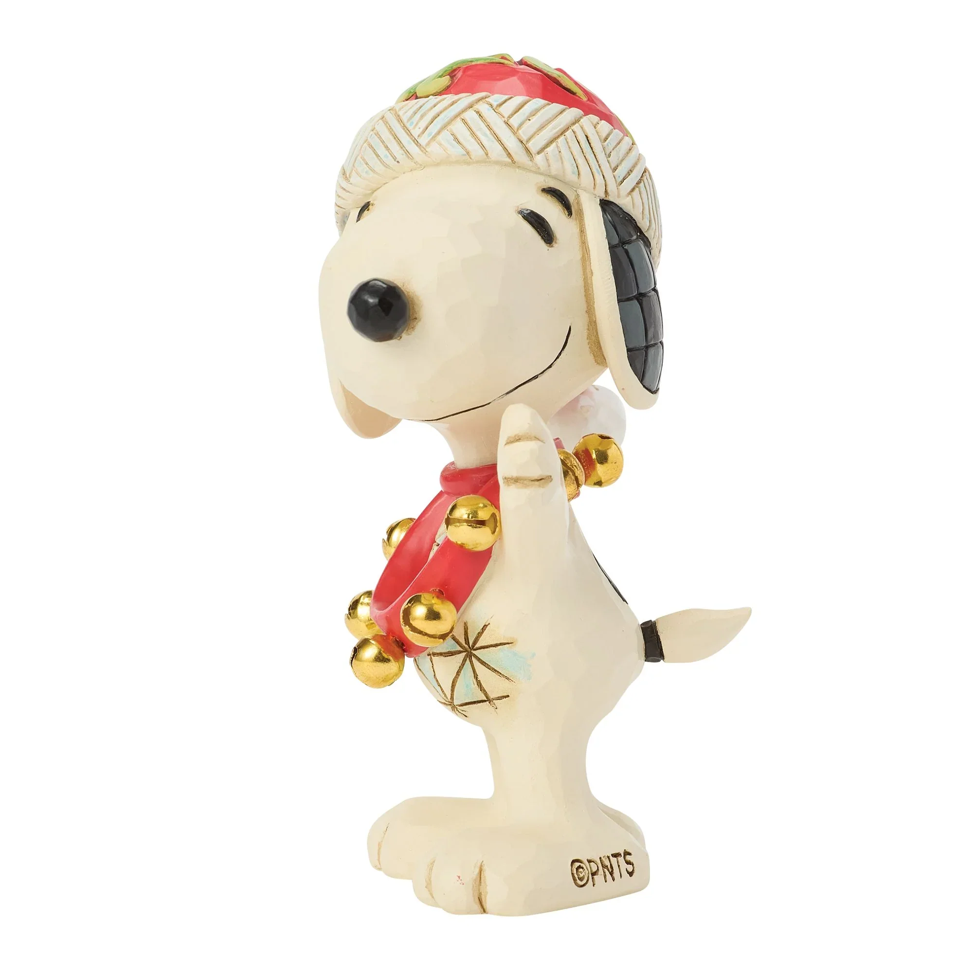 Jim Shore Snoopy with Bells Mini Figurine, 3.25" - Image 3
