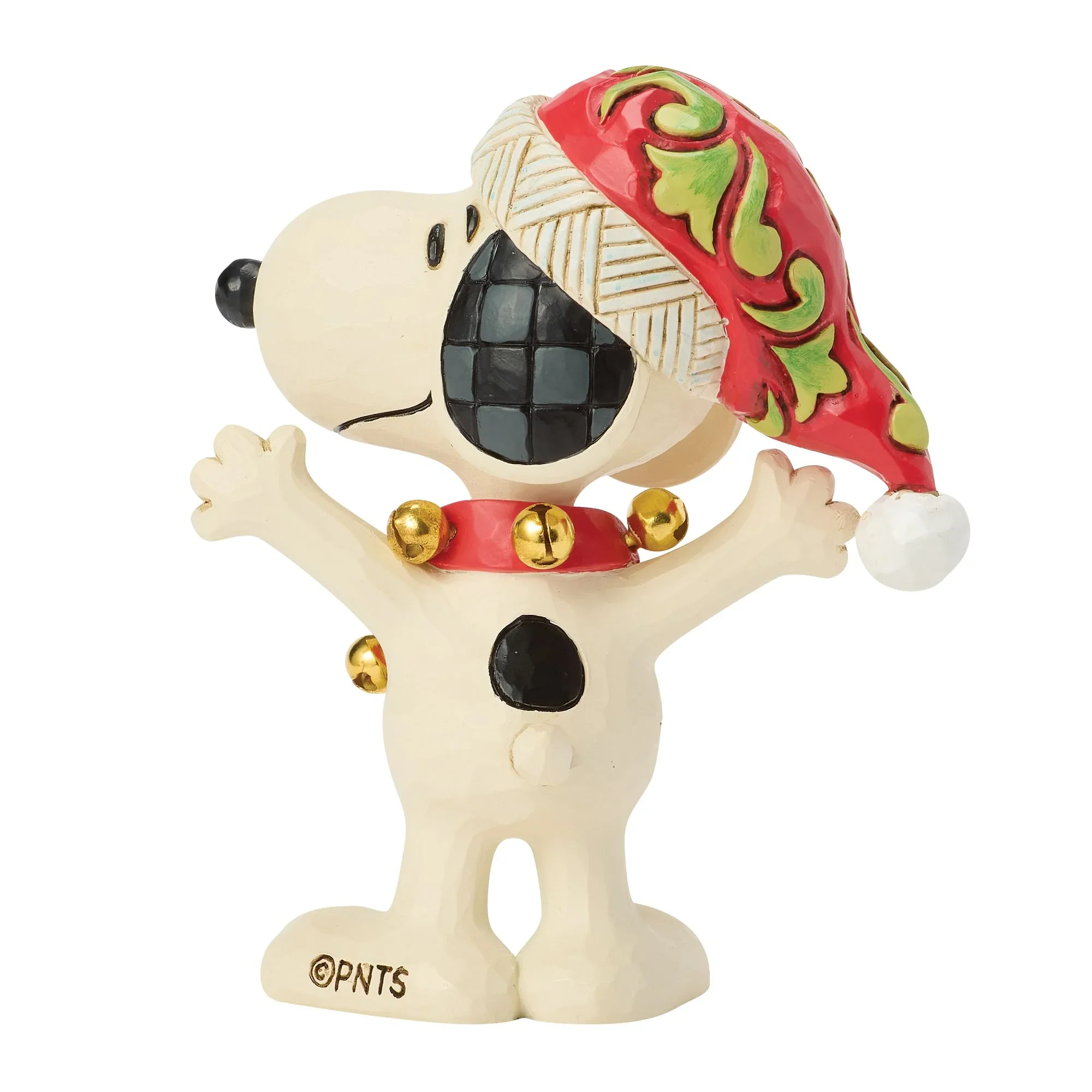 Jim Shore Snoopy with Bells Mini Figurine, 3.25" - Image 4