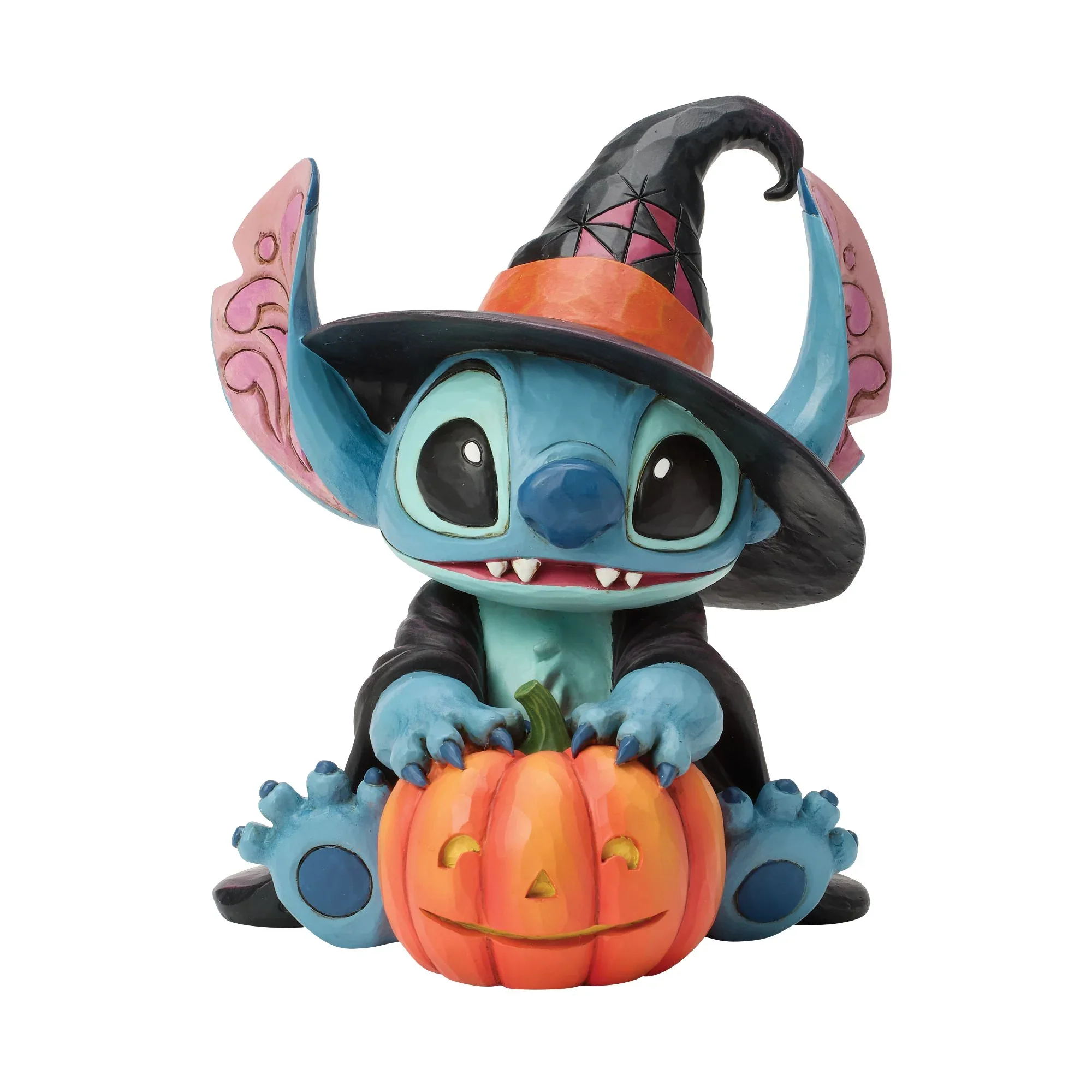 Jim Shore Stitch Witch by Jack-o-Lantern Figurine, 5.9"