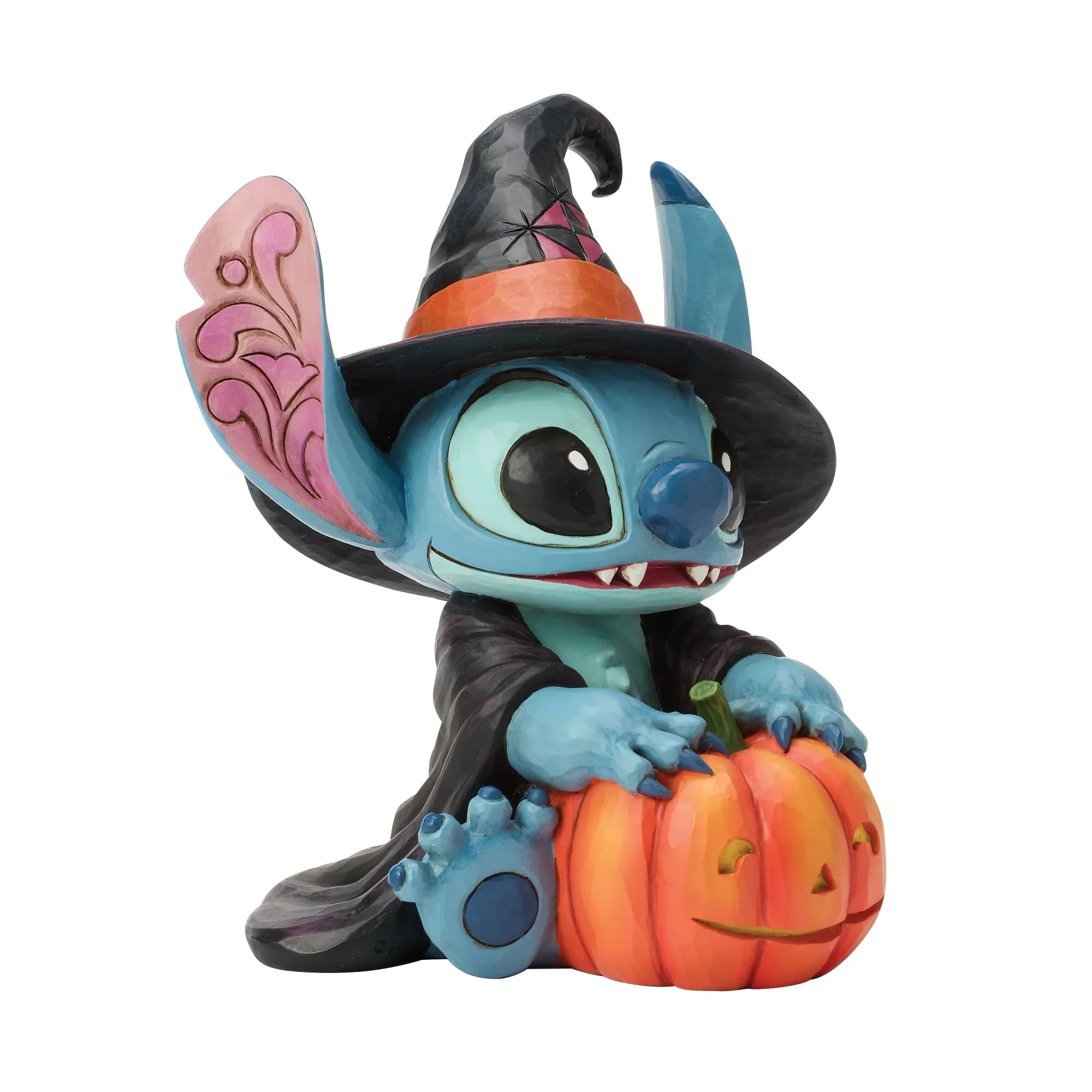 Jim Shore Stitch Witch by Jack-o-Lantern Figurine, 5.9" - Image 2