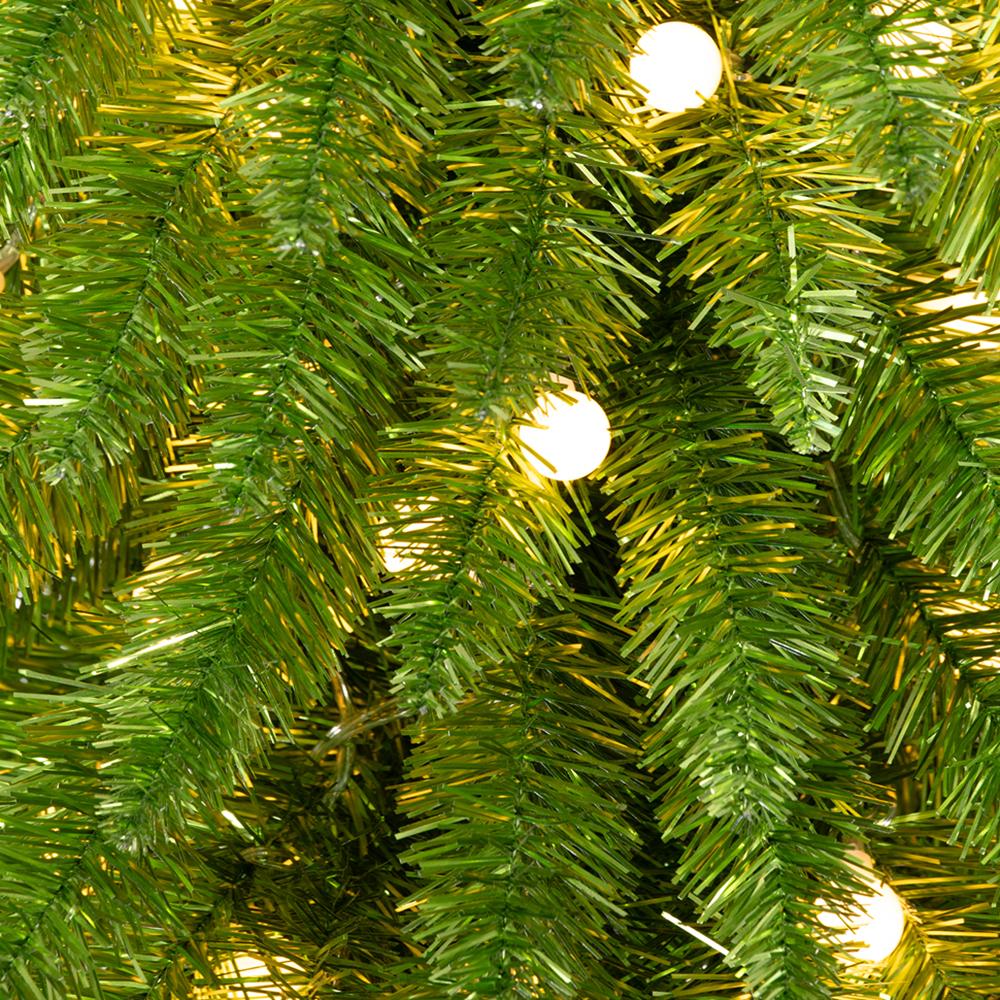 Jolly Pine Tree in Pot w/LED Lights, 4"H X 22"D - Image 5