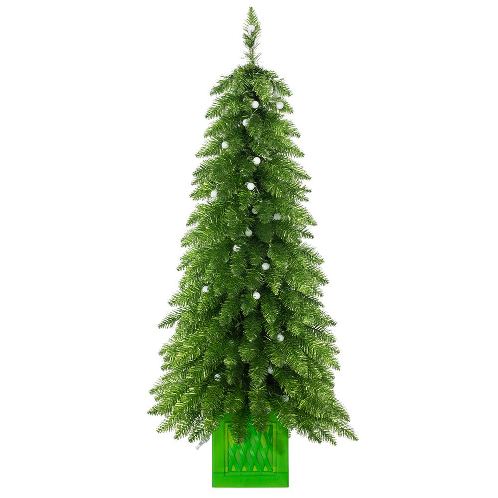 Jolly Pine Tree in Pot w/LED Lights, 4"H X 22"D - Image 7