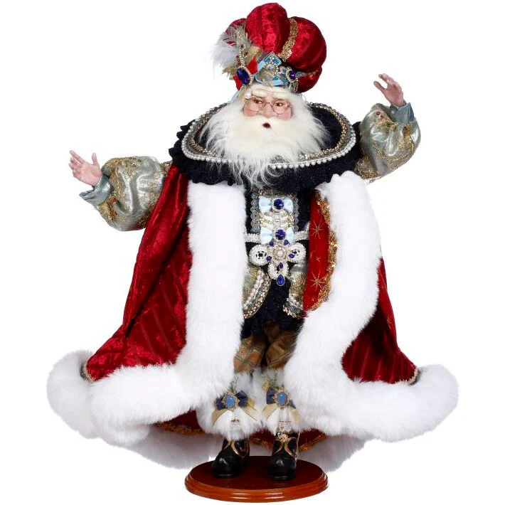 Joyeux Noel Santa Figurine, 22"
