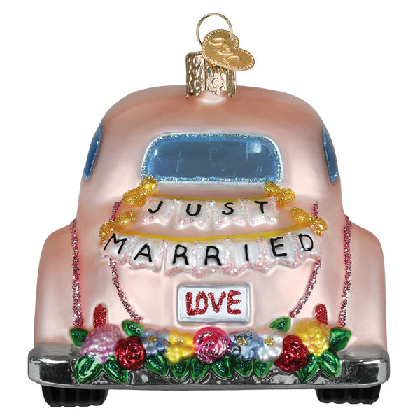 Just Married Magic Ornament, 3.75" - Image 2