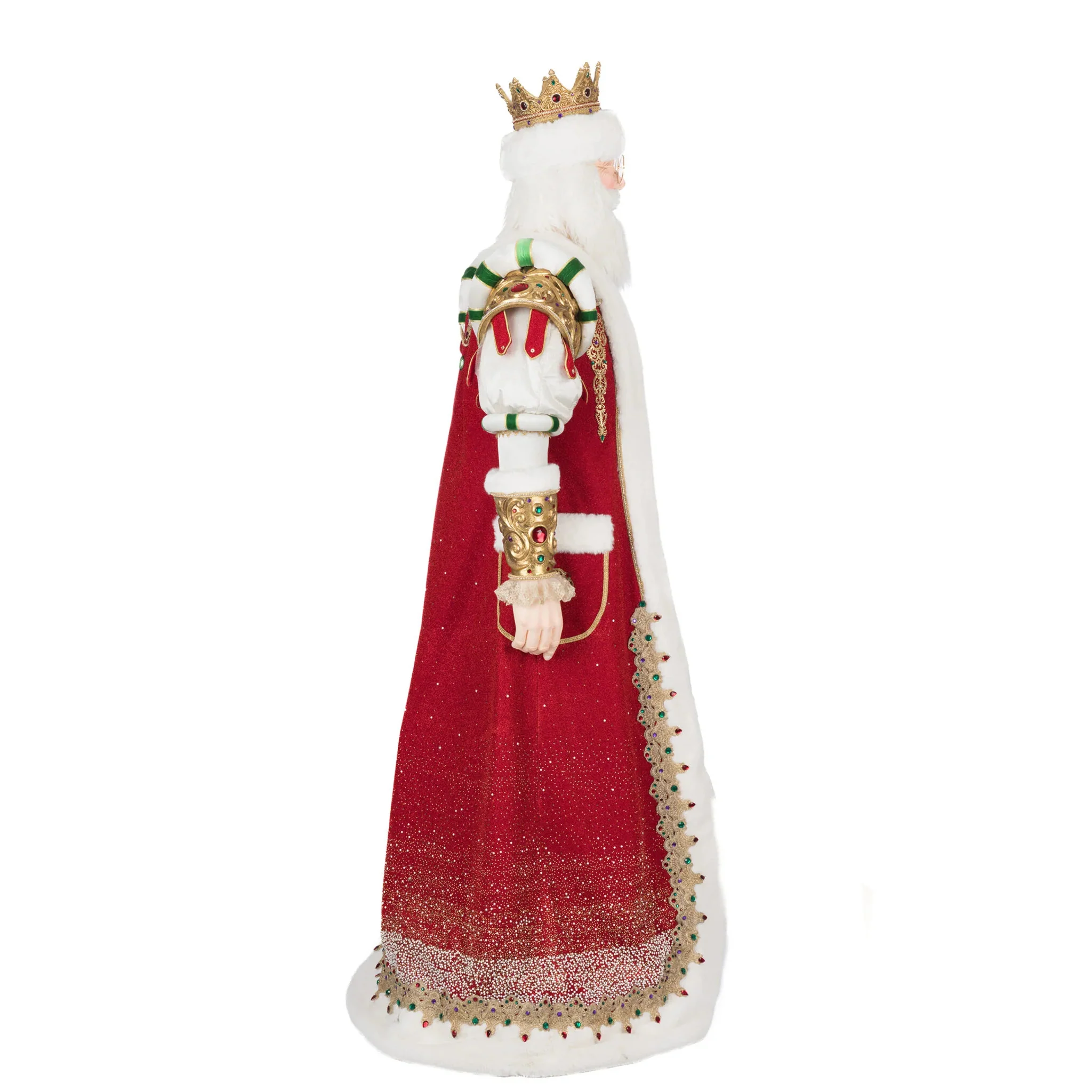 King Christian Claus Life Size Doll, 71" - Image 4