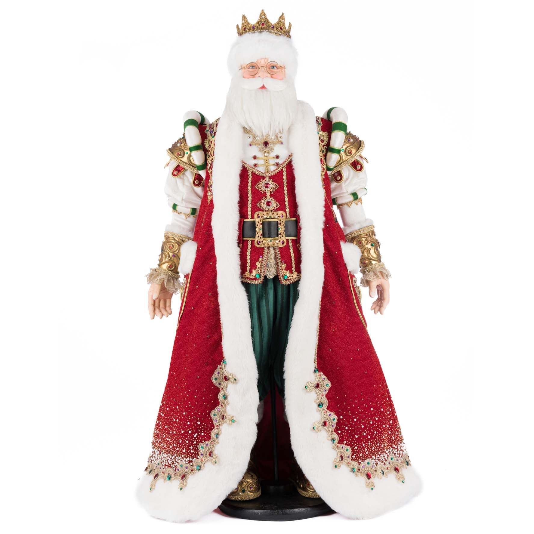 King Christian Claus of the North Pole Figurine, 36.25"