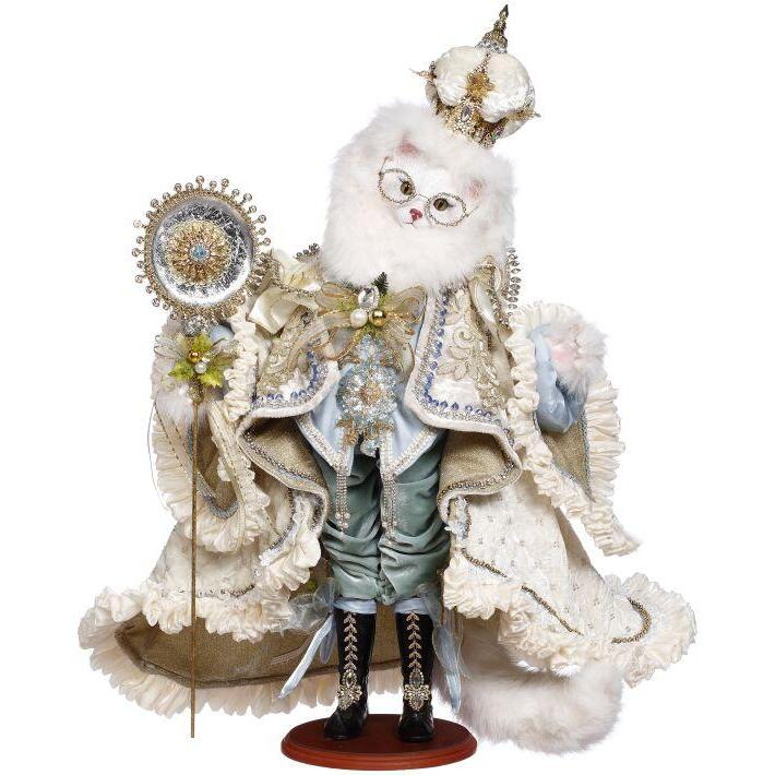 King Of Christmas Cat Figurine, 31.5"