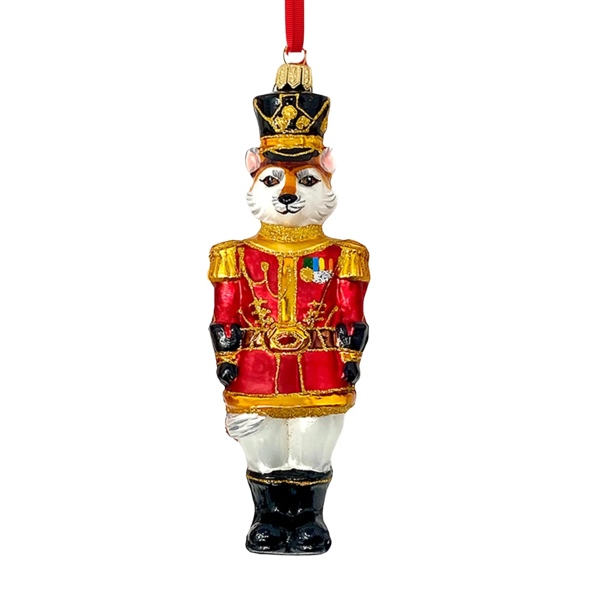KRG Fox Polish Glass Ornament, 5" - Image 2