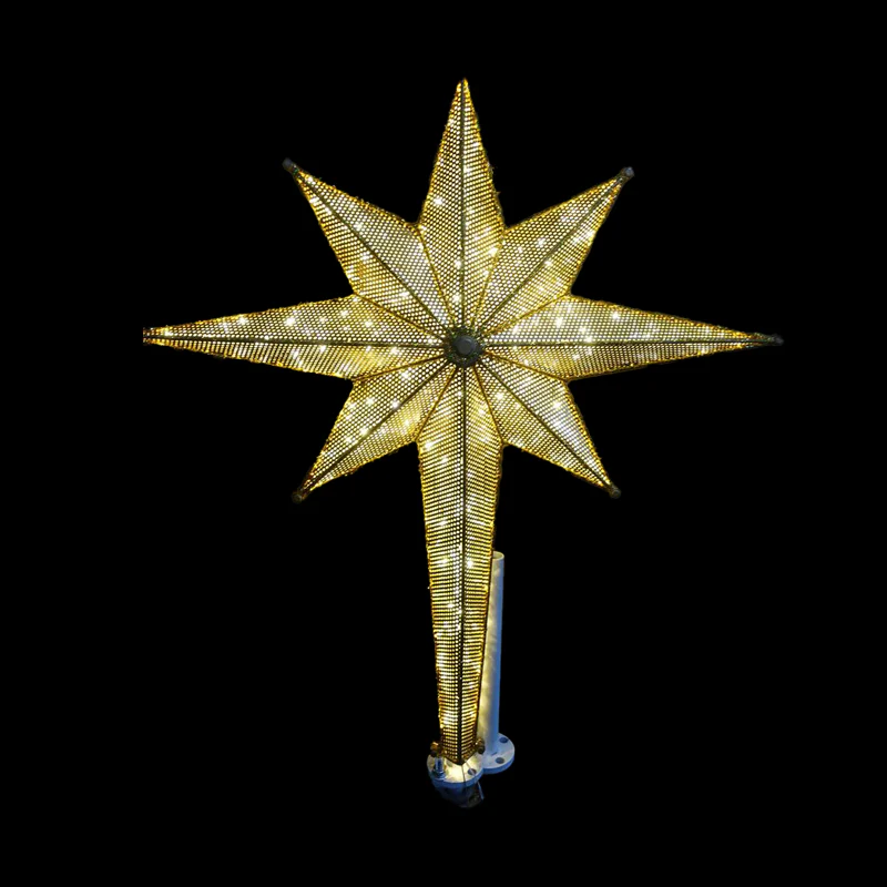 L8 Points Star Topper, LED Lit (Warm White/Cool White), 36"