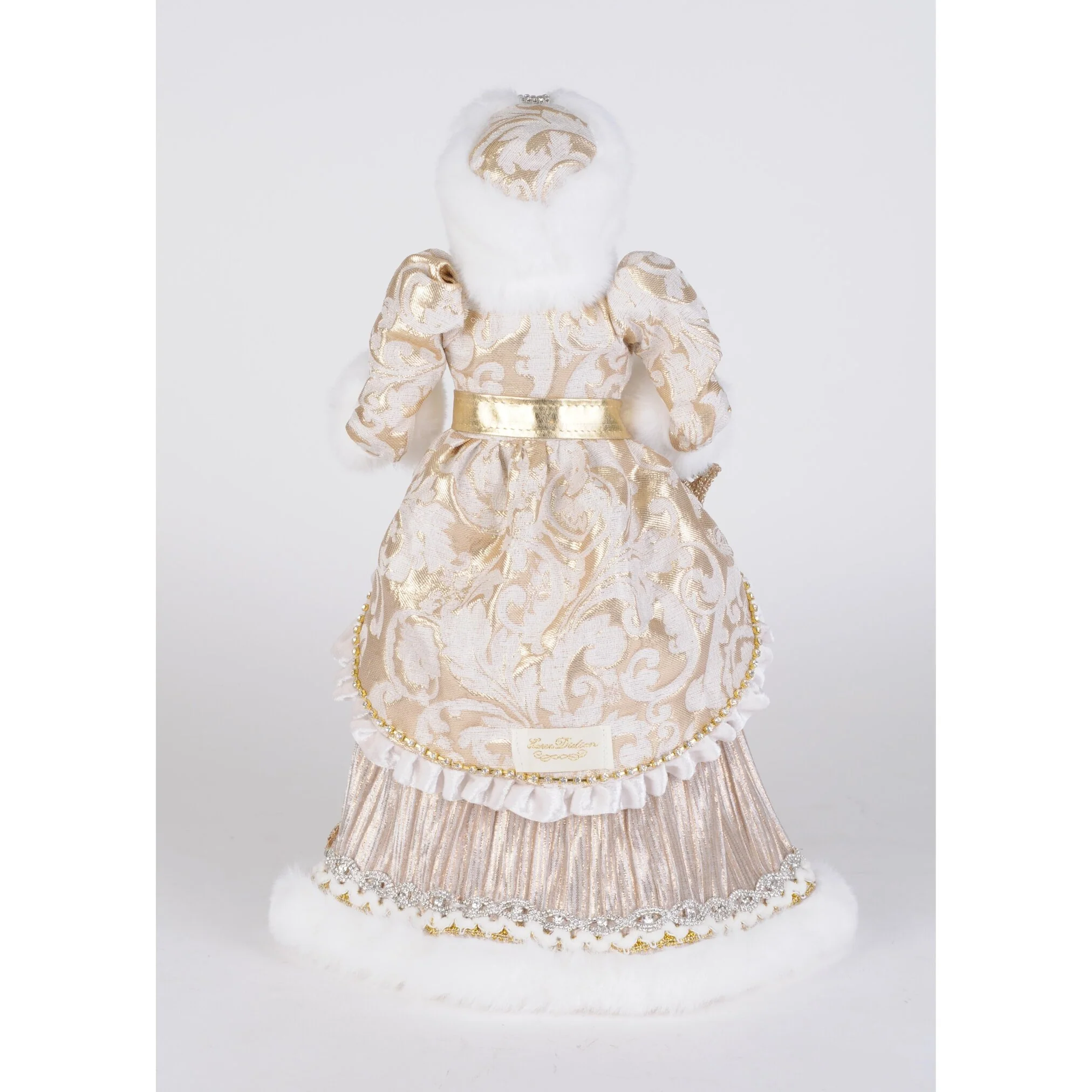 Lady Gold Mrs. Santa Figurine, 19" - Image 2